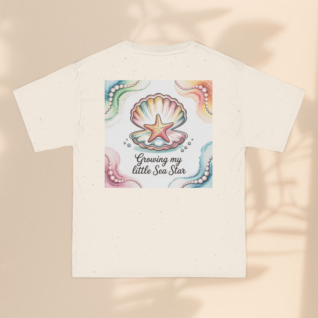 Ocean-Inspired Short-Sleeve T-Shirt - "Growing My Little Sea Star"