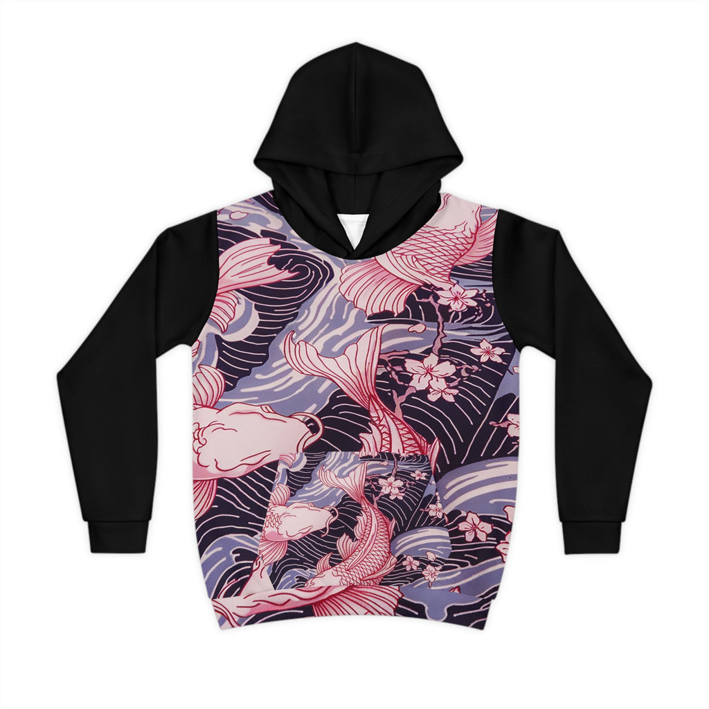 Kids Hoodie - Koi Fish Design