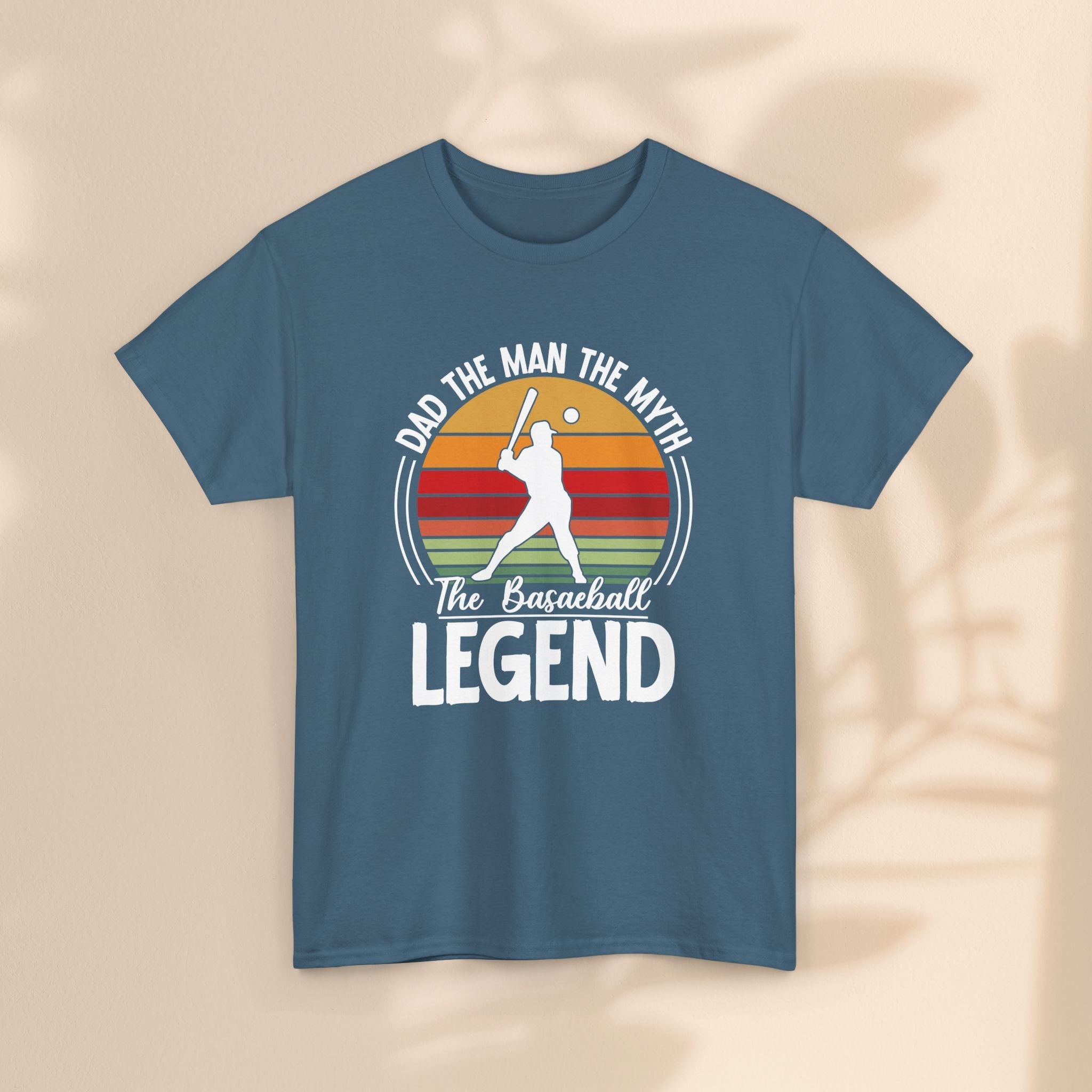 Dad The Man The Myth Baseball Legend T-Shirt – Funny Gift Tee