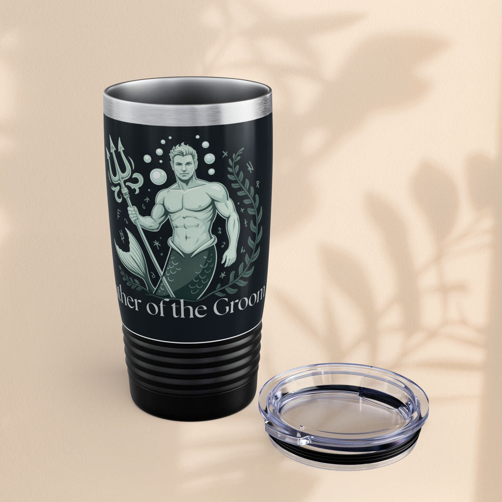 Mermaid-Themed Tumbler - Father of the Groom, Wedding Gift, Nautical Decor, Personalized Travel Mug, Ocean Lover Gift