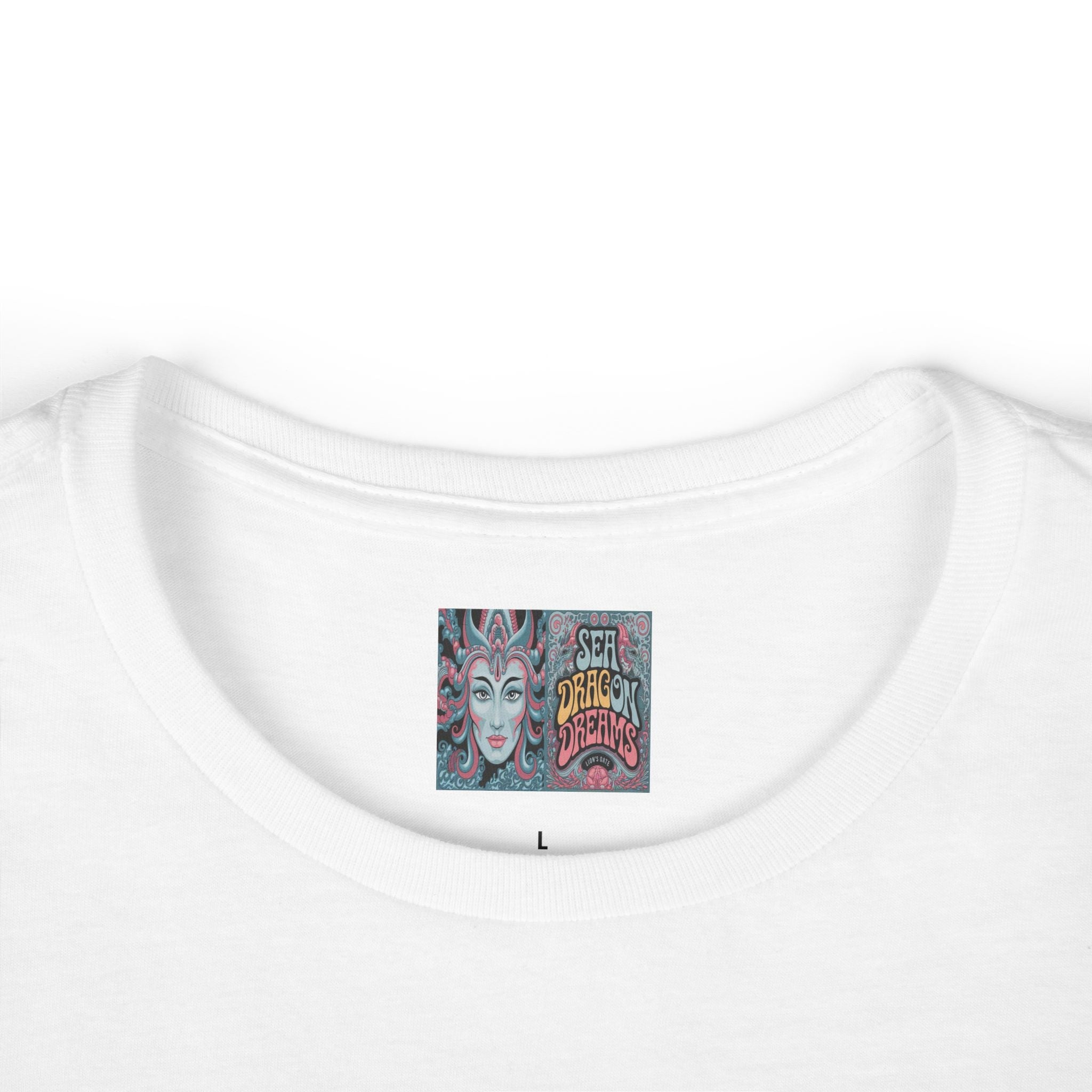 Enchanted Dragon Tee - Happily Ever Aqua Design, Women's Fashion Shirt, Boho Style, Fantasy Gift for Her, Unique Graphic Tee
