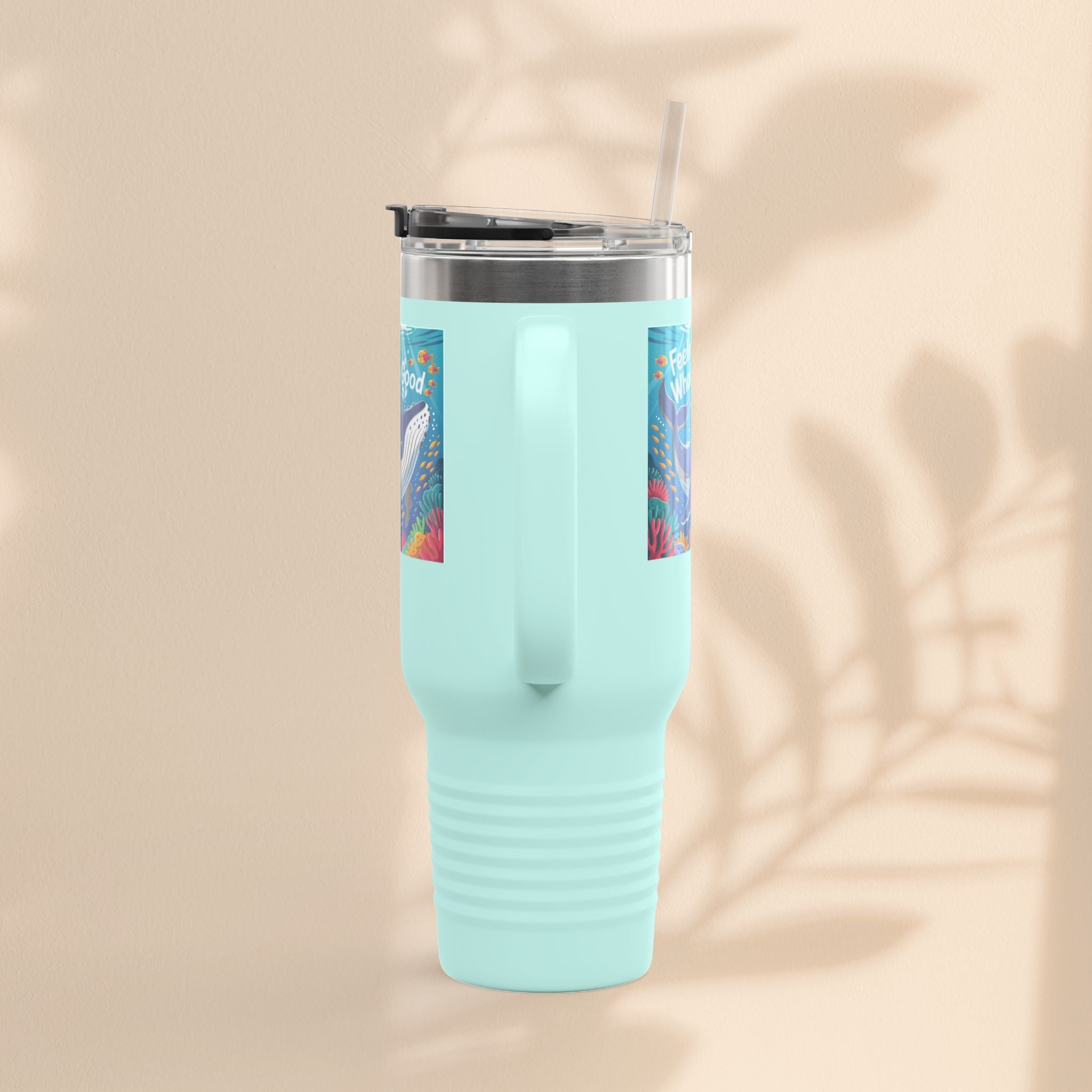 Feeling Whaley Good Insulated Travel Mug, 40oz