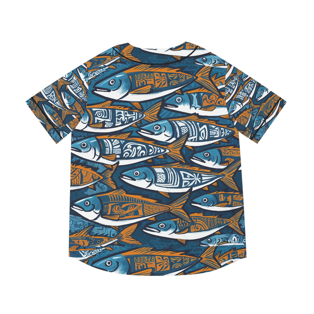 Men's Baseball Jersey - Fishing Line