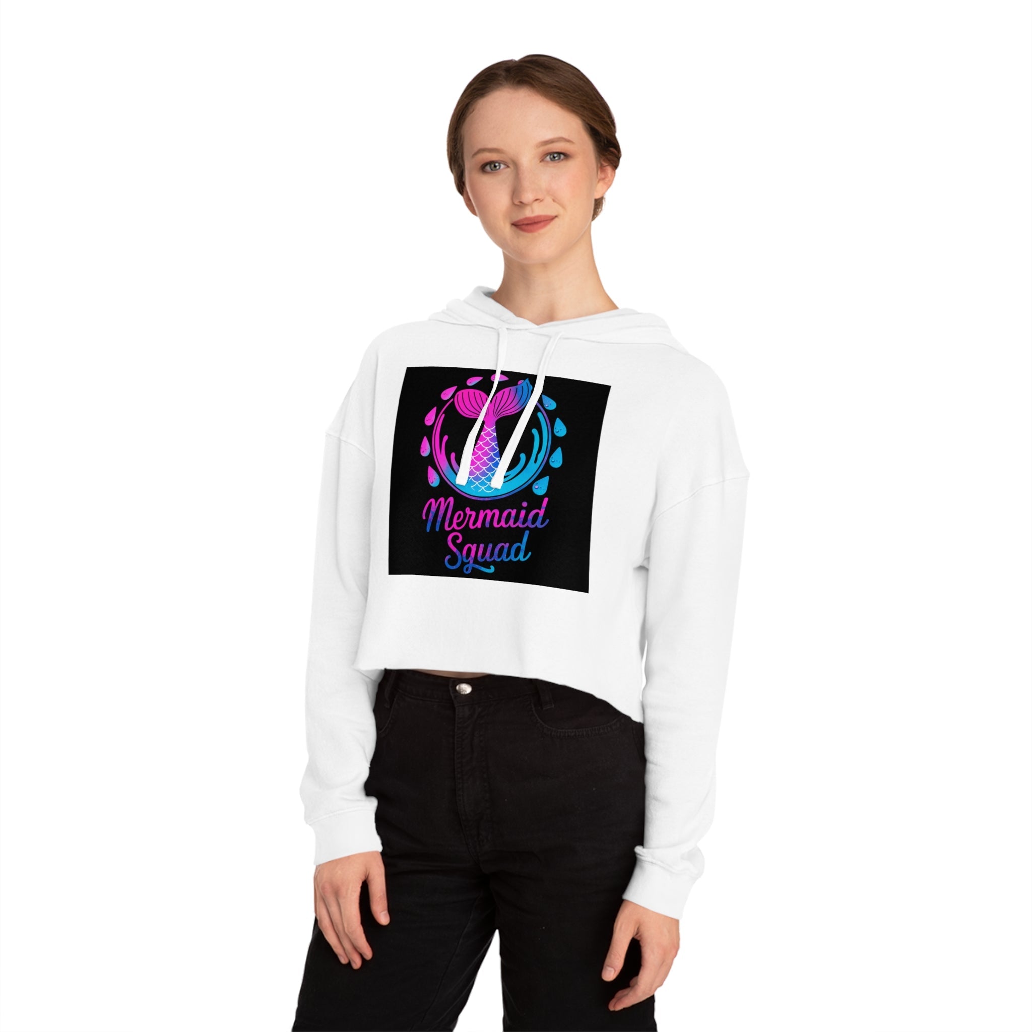 Mermaid Squad Cropped Hoodie