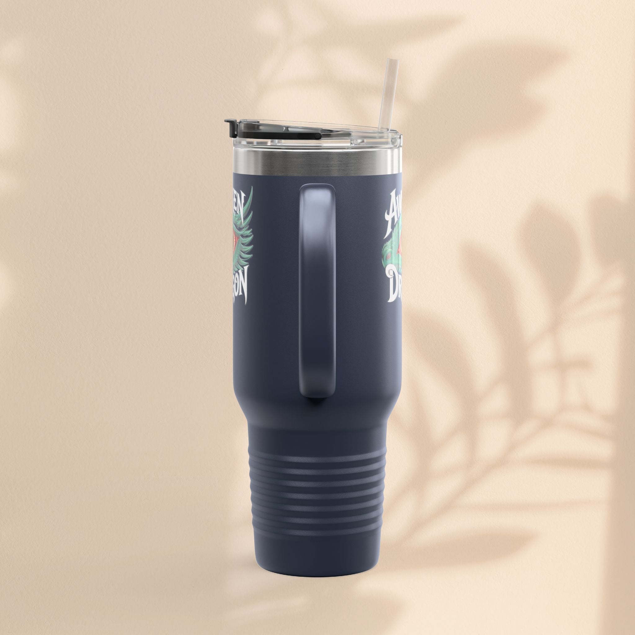 Dragon Insulated Travel Mug | 40oz | Awaken The Dragon | Perfect for Coffee Lovers, Eco-Friendly Designs
