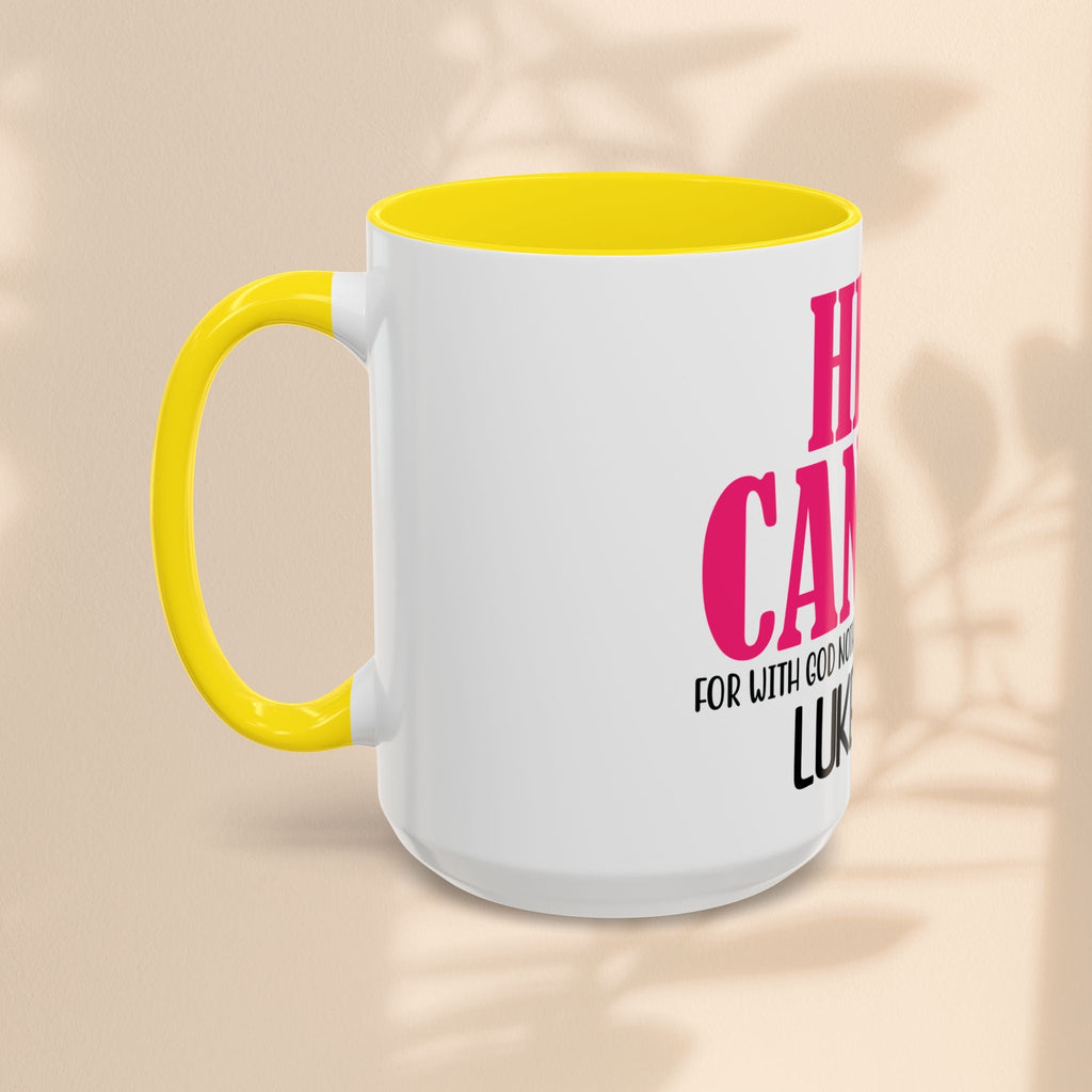 Inspirational Heal Cancer Coffee Mug - 11oz & 15oz with Faith Quote