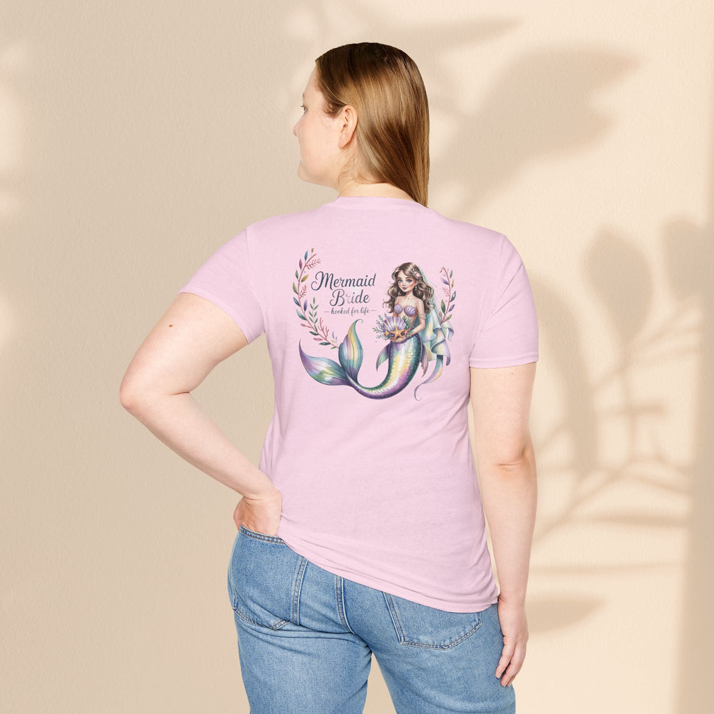 Mermaid Bride T-Shirt, Bridal Party Shirt, Destination Wedding Attire, Beach Wedding Gift, Under the Sea Themed Shirt