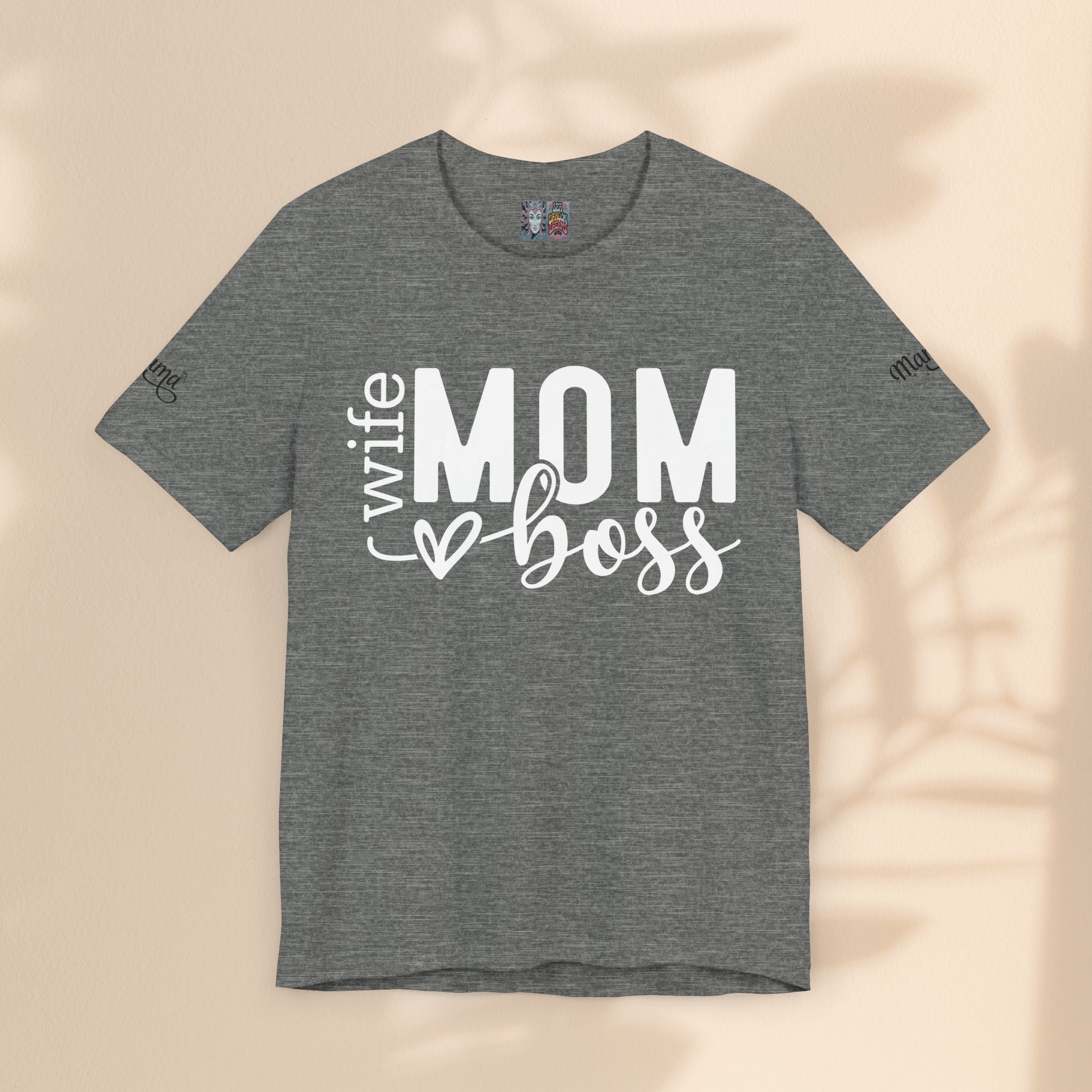 Mom, Wife, Boss Jersey Short Sleeve Tee - Perfect for Casual Everyday Wear