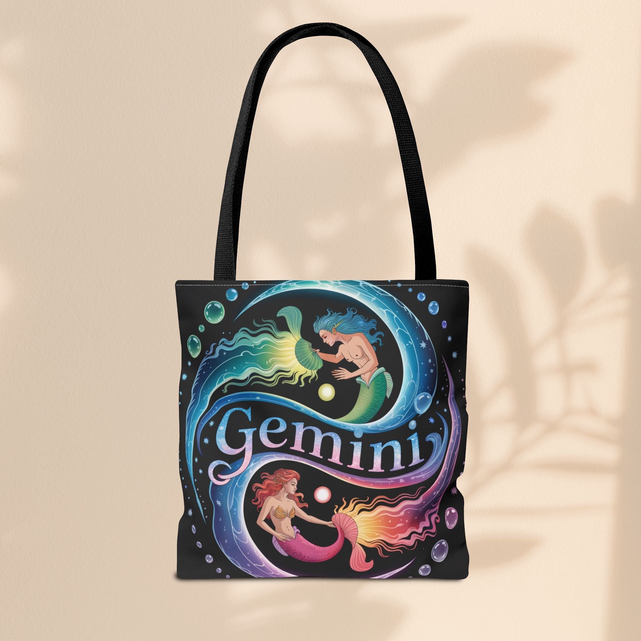 Gemini Zodiac Tote Bag - Colorful Astrology Bag, Gift for Astrology Lovers, AOP Tote for Geminis, Horoscope Design, Birthday Gift