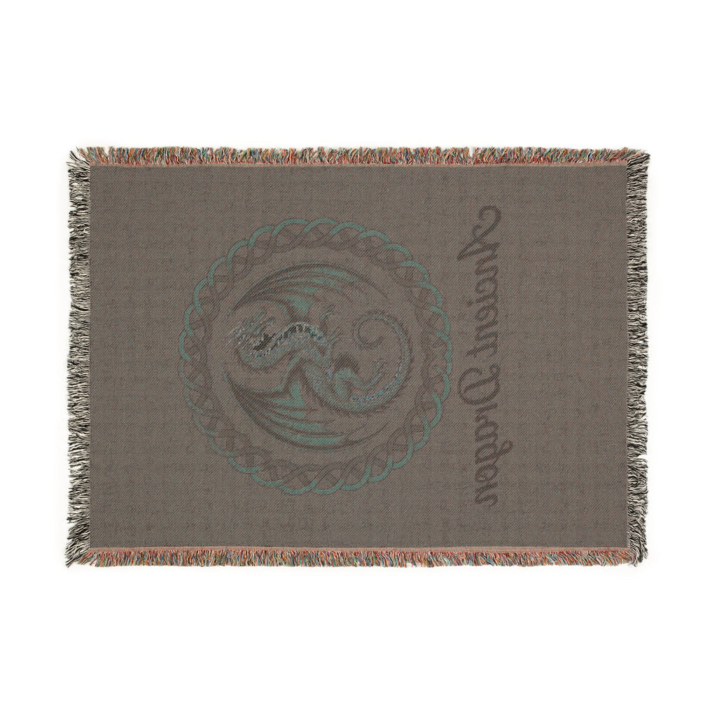 Ancient Dragon Woven Blanket – Cozy Mythical Throw, Fantasy Home Décor
