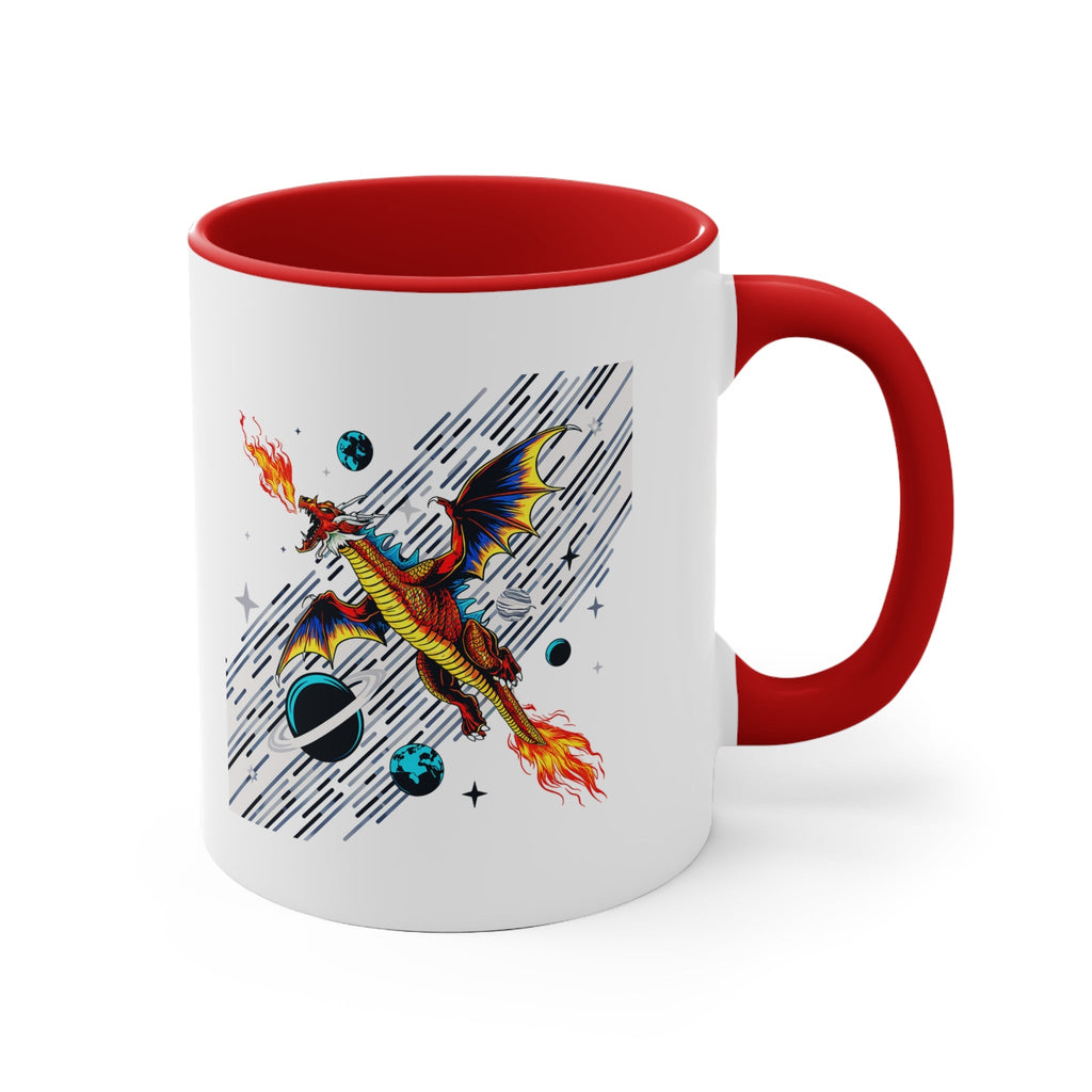 Galaxy Dragon Power 11oz Accent Mug – Fantasy Gift