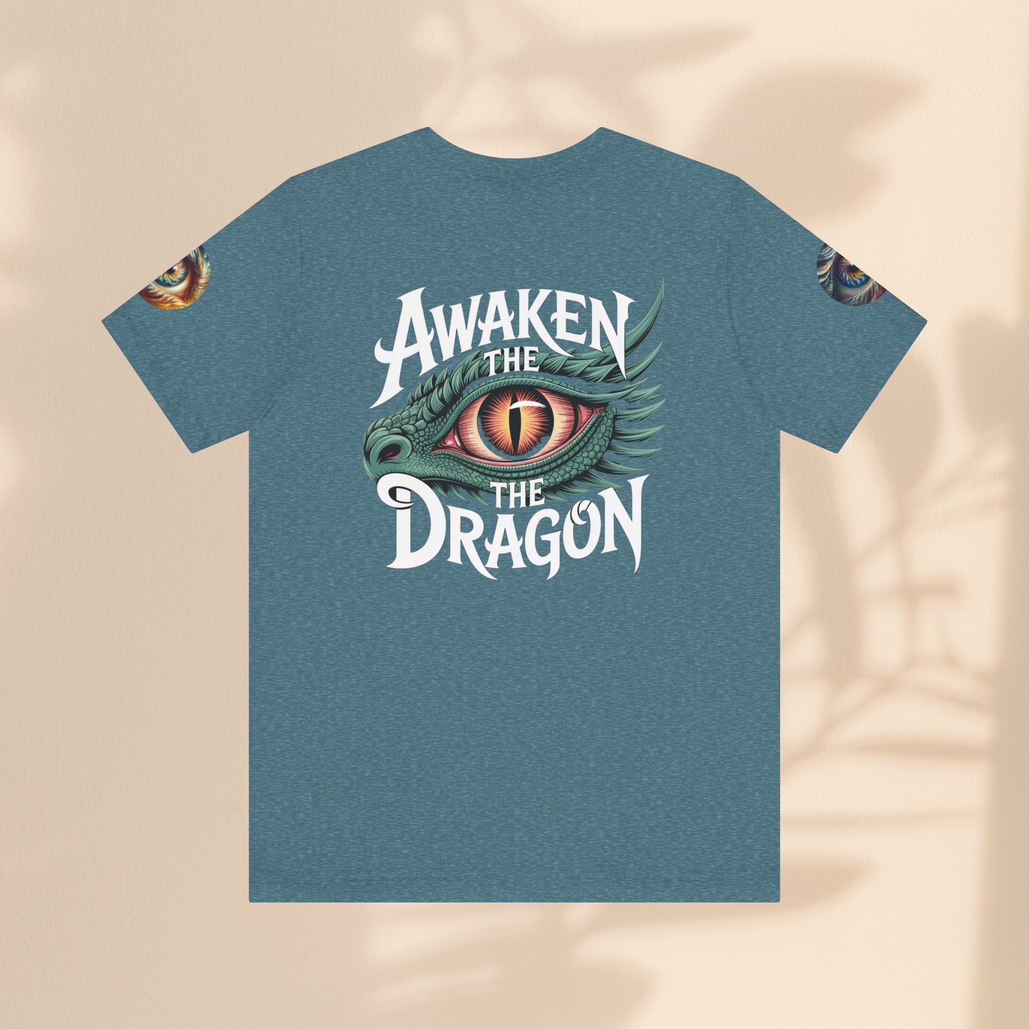 Fantasy Awaken The Dragon Graphic Tee, Unisex Short Sleeve Shirt, Gift for Dragon Lovers, Fantasy Fan Apparel