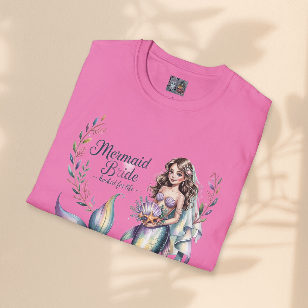 Mermaid Bride T-Shirt, Bridal Party Shirt, Destination Wedding Attire, Beach Wedding Gift, Under the Sea Themed Shirt