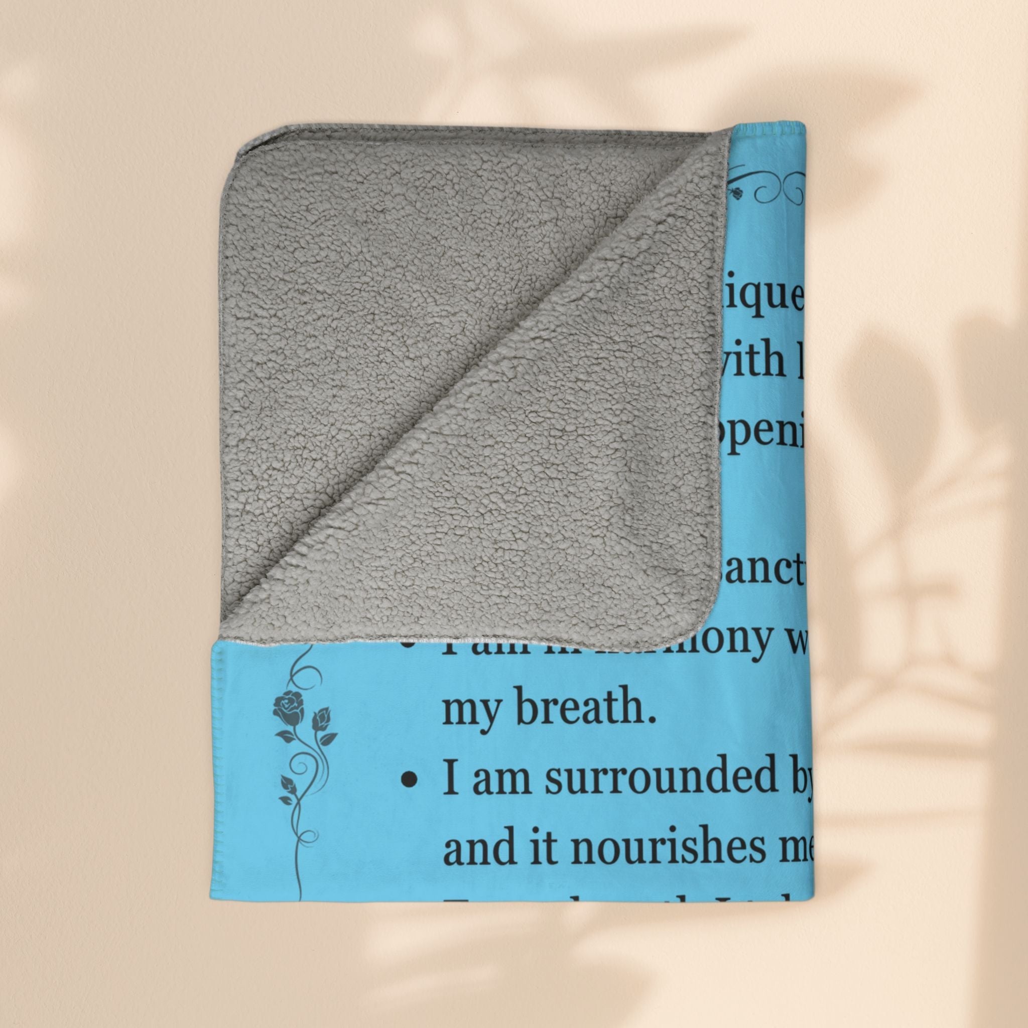 Fleece Sherpa Blanket - Healing Words of Love