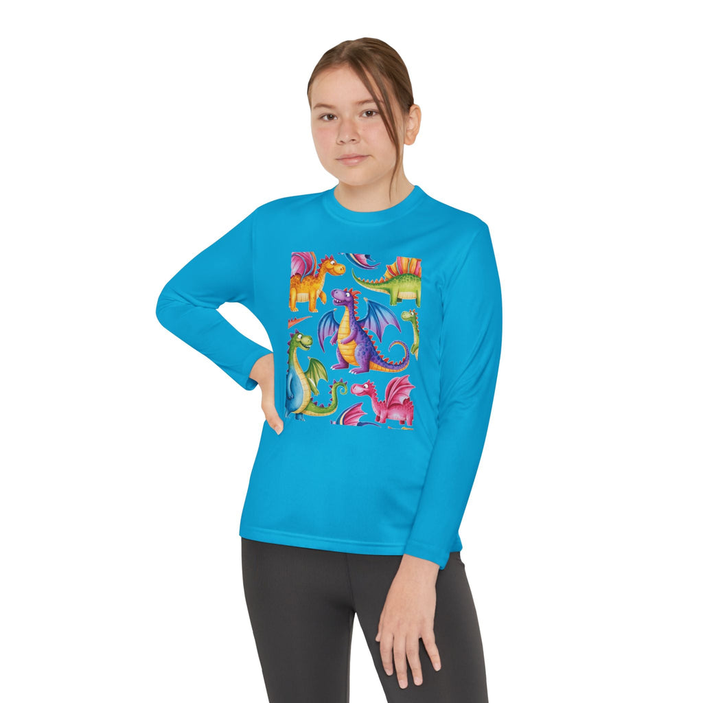 Dragon Party Youth Long Sleeve Competitor Tee