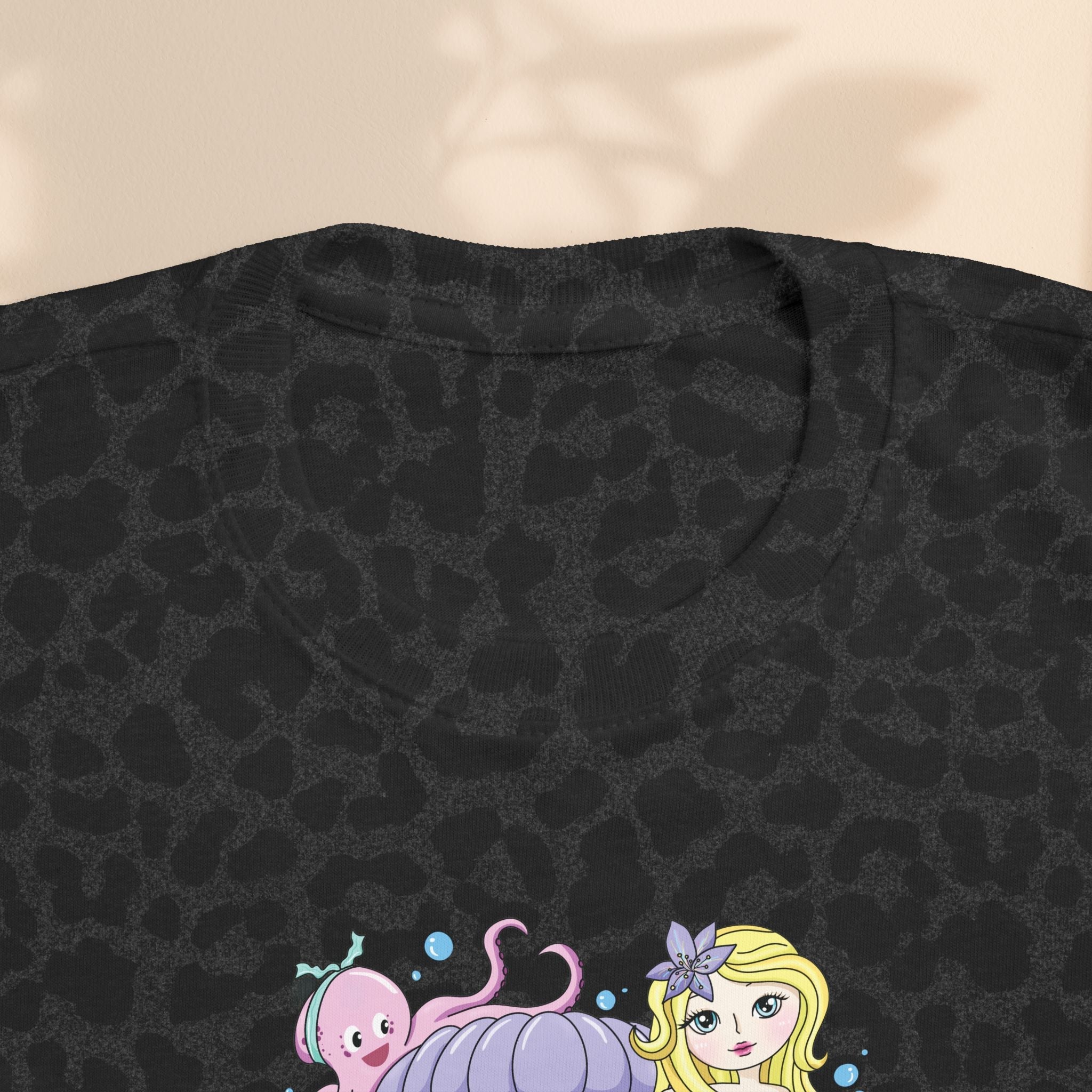 Age 6 Toddler Tee with Mermaid & Octopus Design - Birthday Celebration