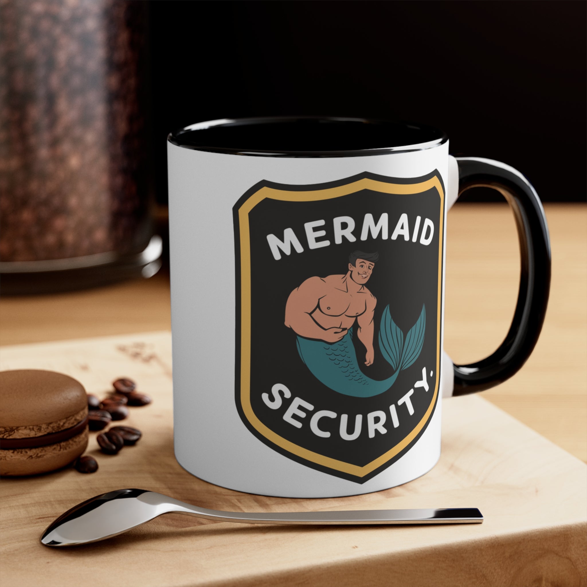 Mermaid Security Accent Mug – Funny Ocean Gift