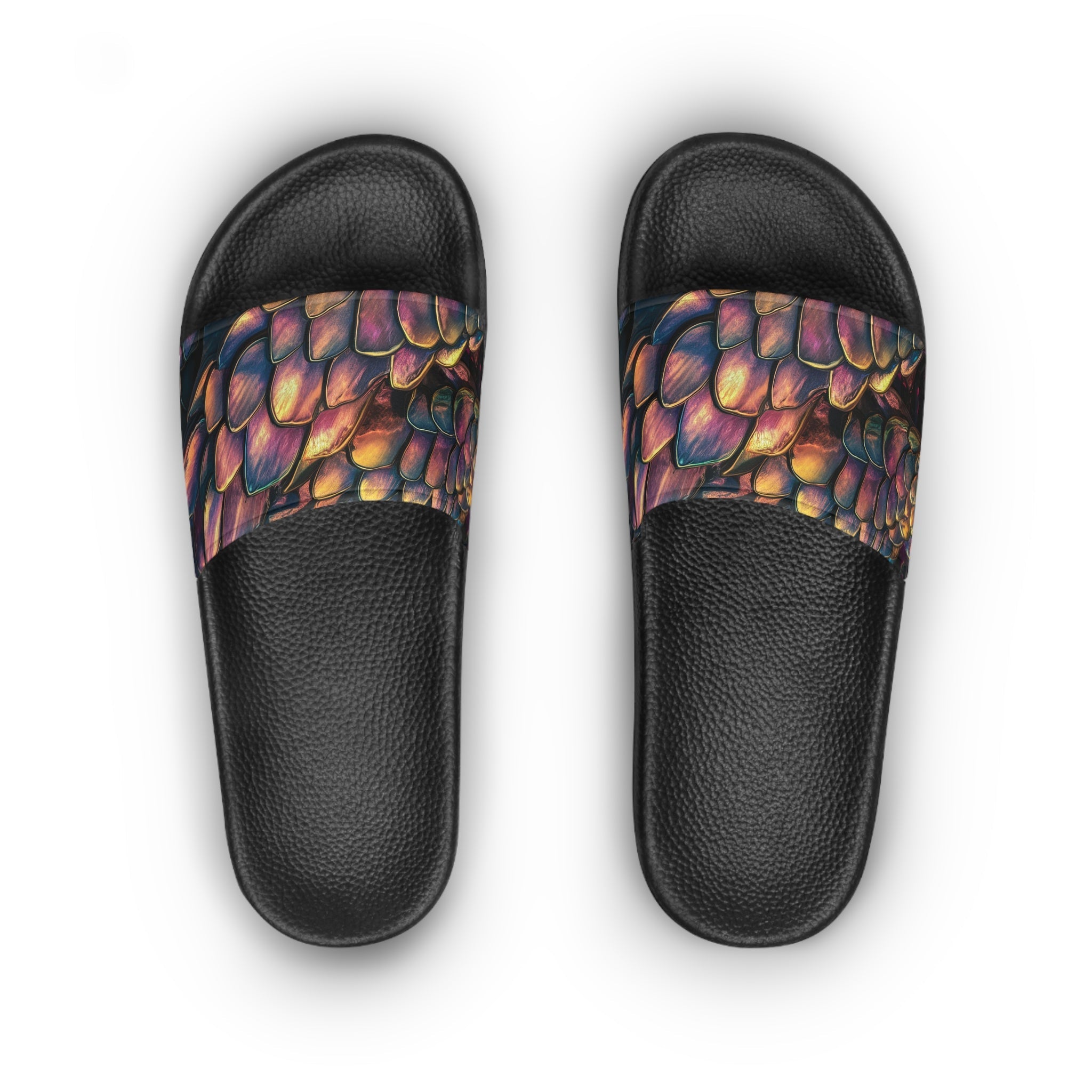Mermaid & Dragon Scale Women's Slide Sandals — Beach Slides