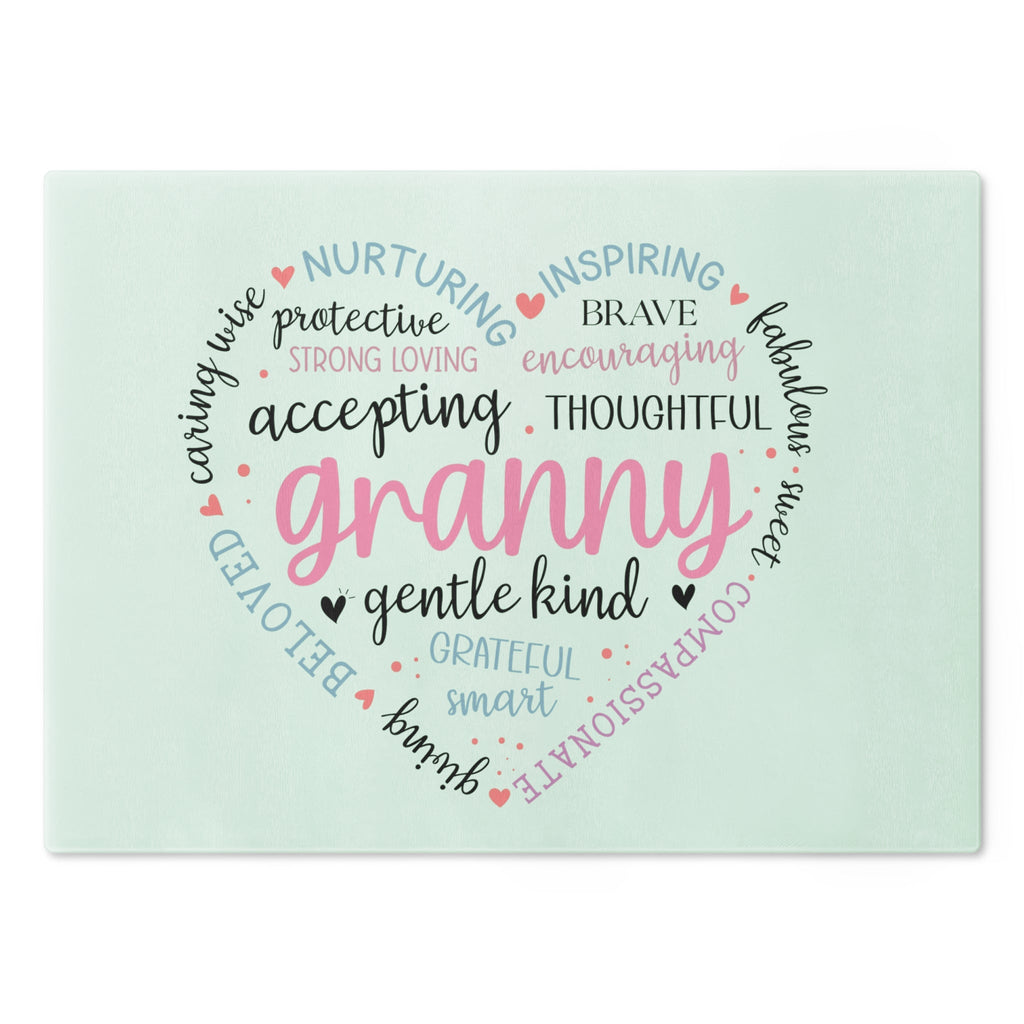 Heartfelt Granny Cutting Board - Inspirational Gift for Grandmothers