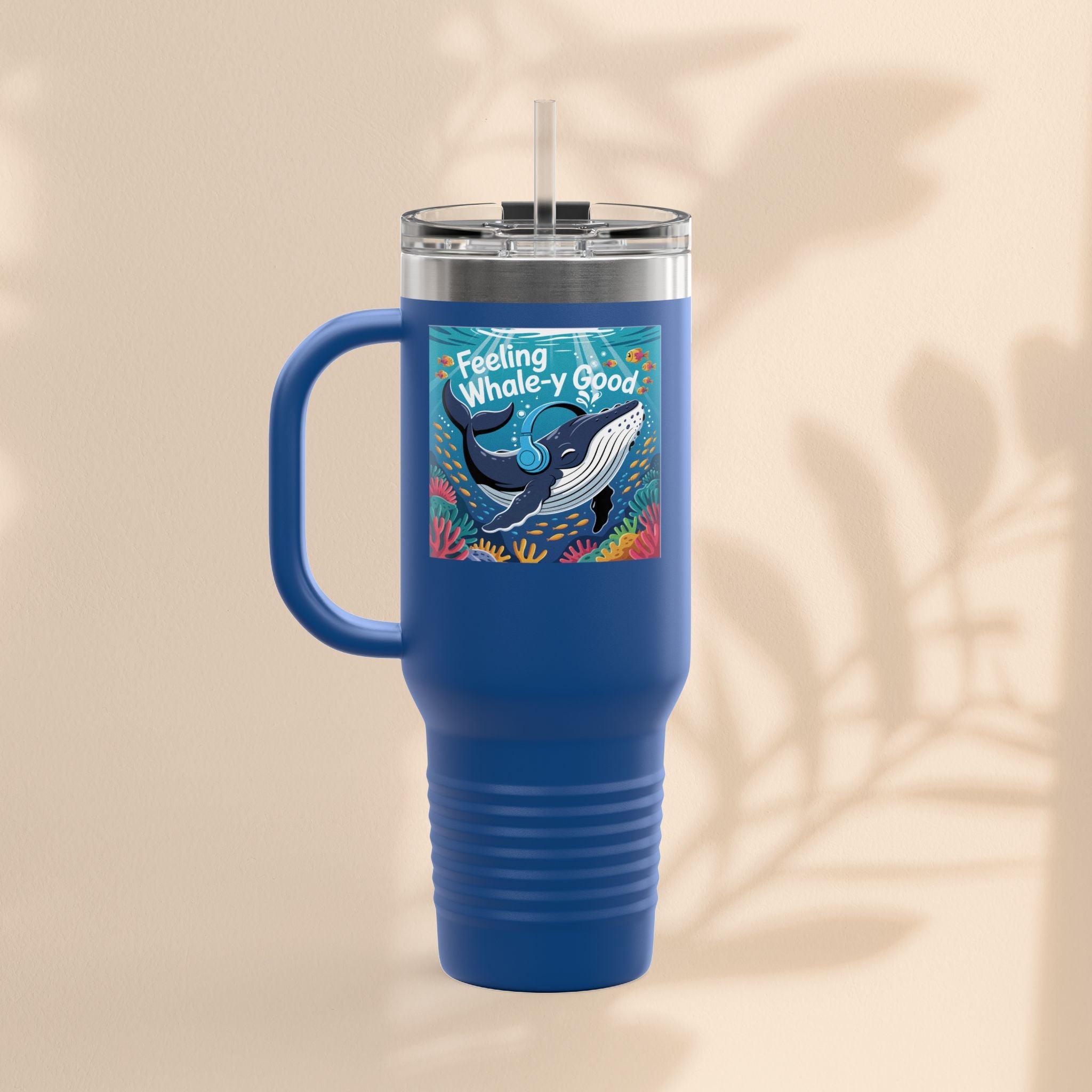 Feeling Whaley Good Insulated Travel Mug, 40oz