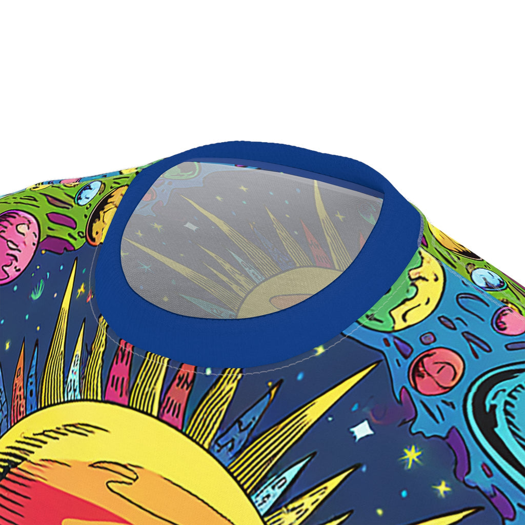 Cosmic Sun & Planets Unisex Graphic T-Shirt