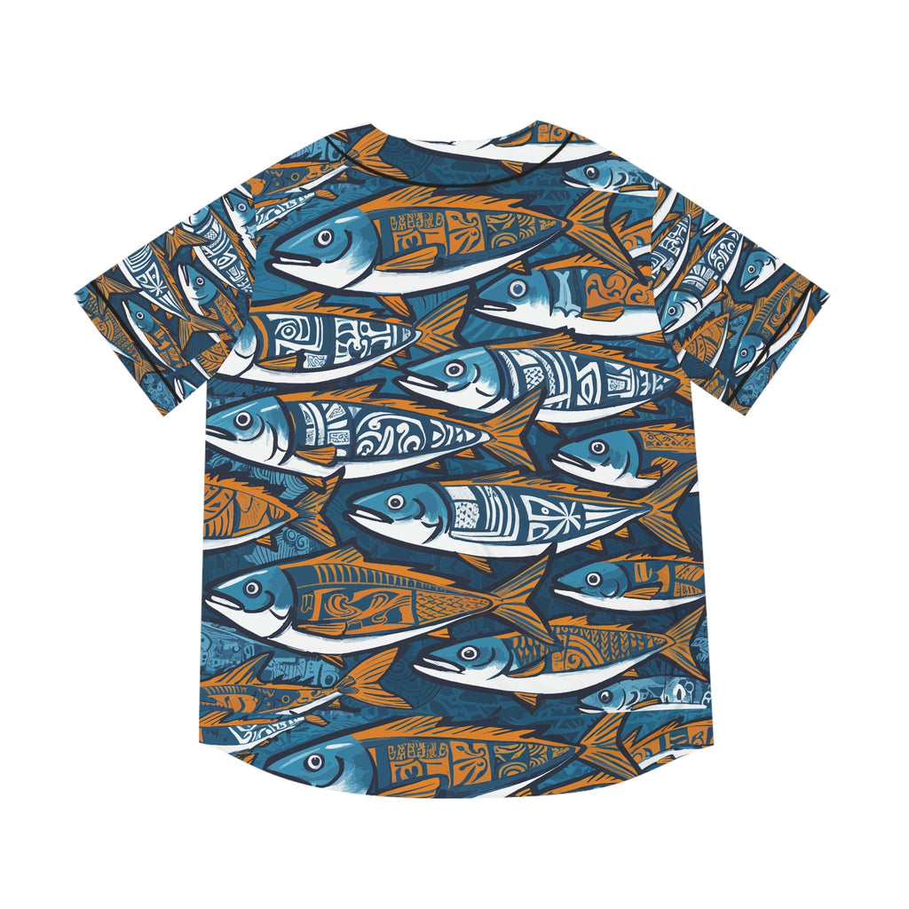Men's Baseball Jersey - Fishing Line