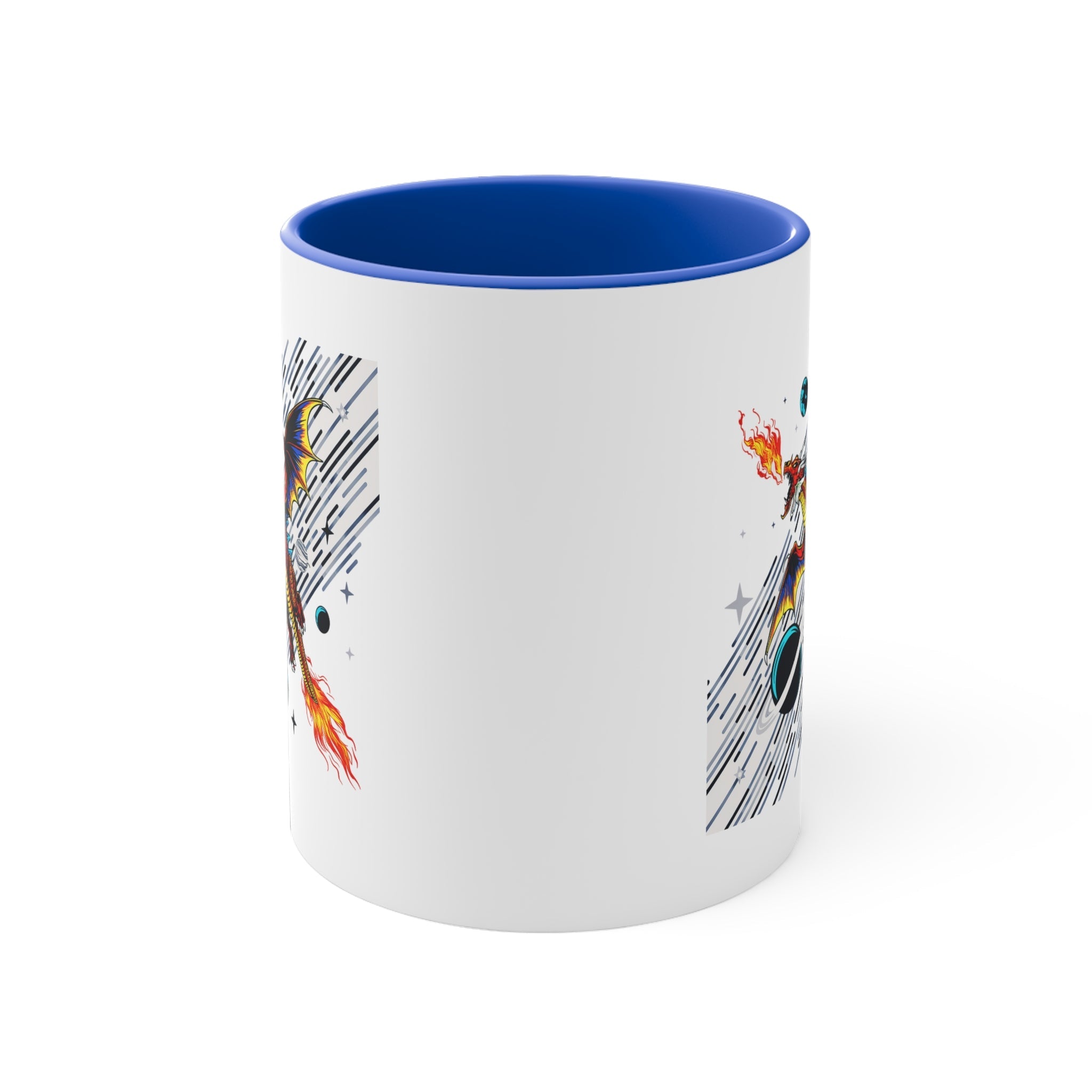 Galaxy Dragon Power 11oz Accent Mug – Fantasy Gift