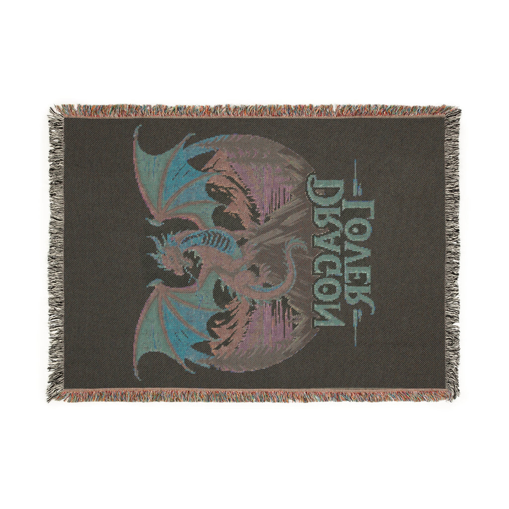 Dragon Lover Woven Blanket – Cozy Fantasy Throw