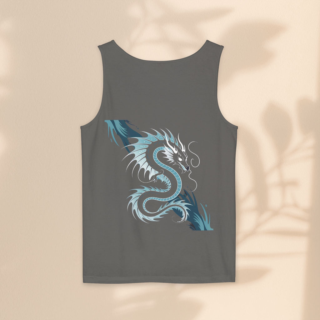 Dragon Art Unisex Tank Top - Stylish Summer Wear, Festival Apparel, Gift for Art Lovers, Beach Outfits, Cool Graphic Shirt