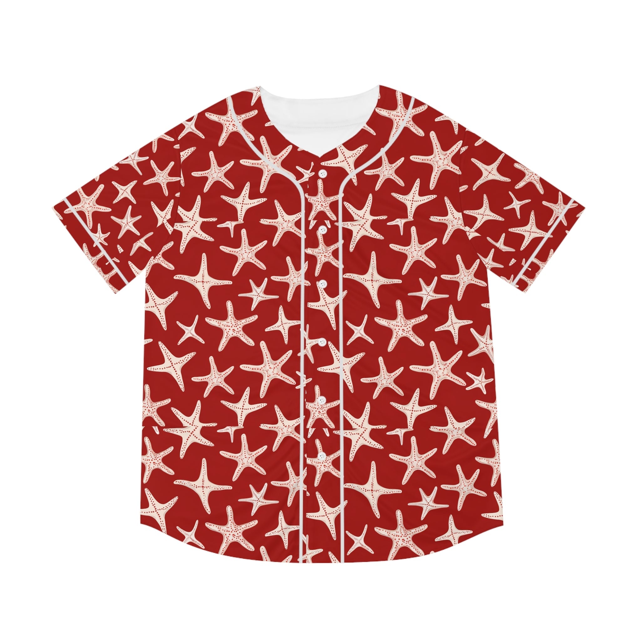 Men's Baseball Jersey  - Red Stars