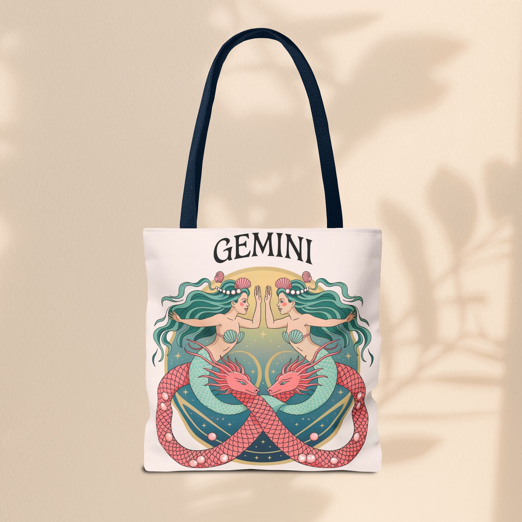 Gemini Zodiac Tote Bag, Astrological Bag, Personalized Gift, Astrology Lover, Horoscope Accessory, Birthday Present