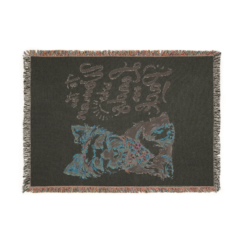 For the Woman Who Leads the Pack – Cozy Woven Blanket for Dog Lovers
