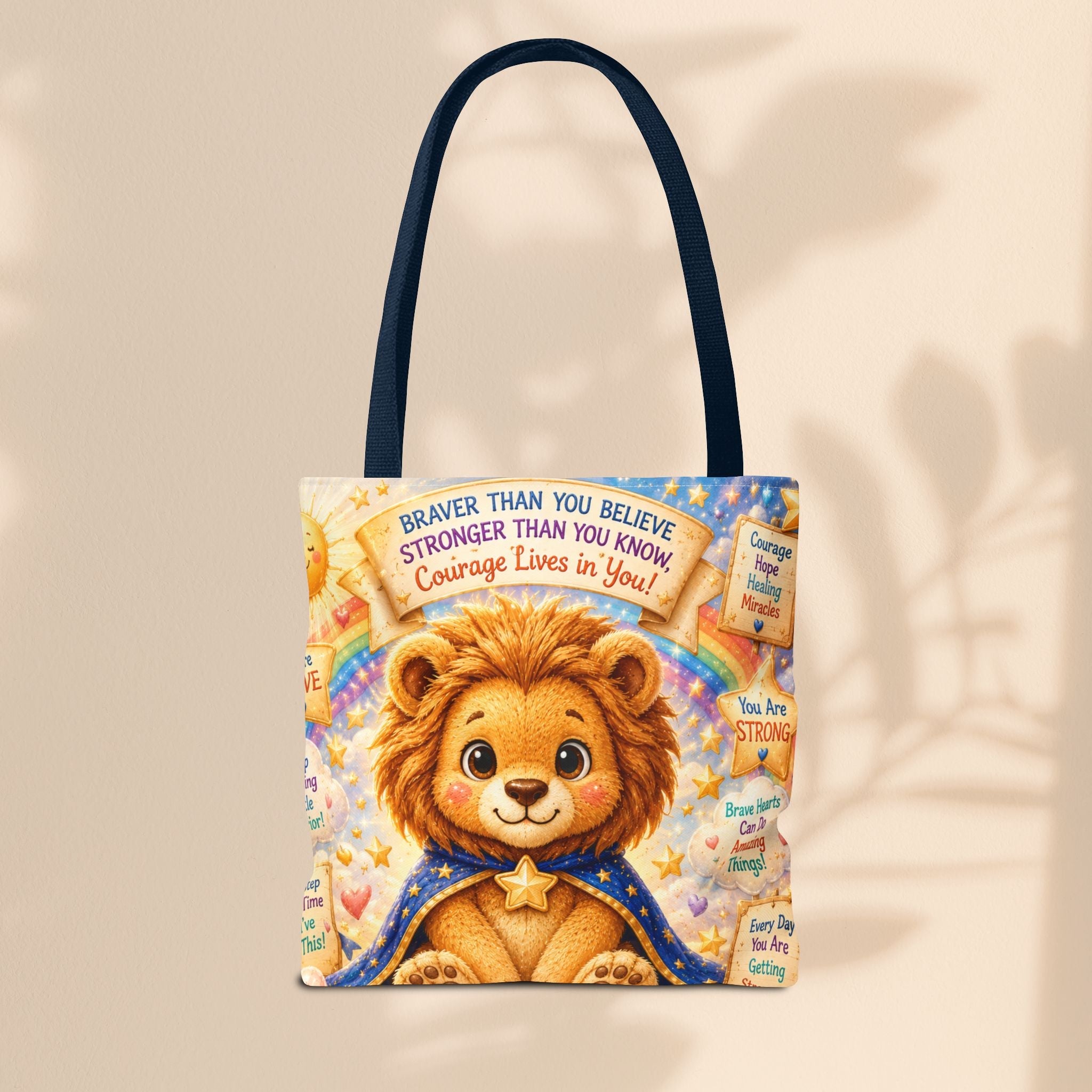 Cute Courage Lion Tote Bag | Brave Buddies™