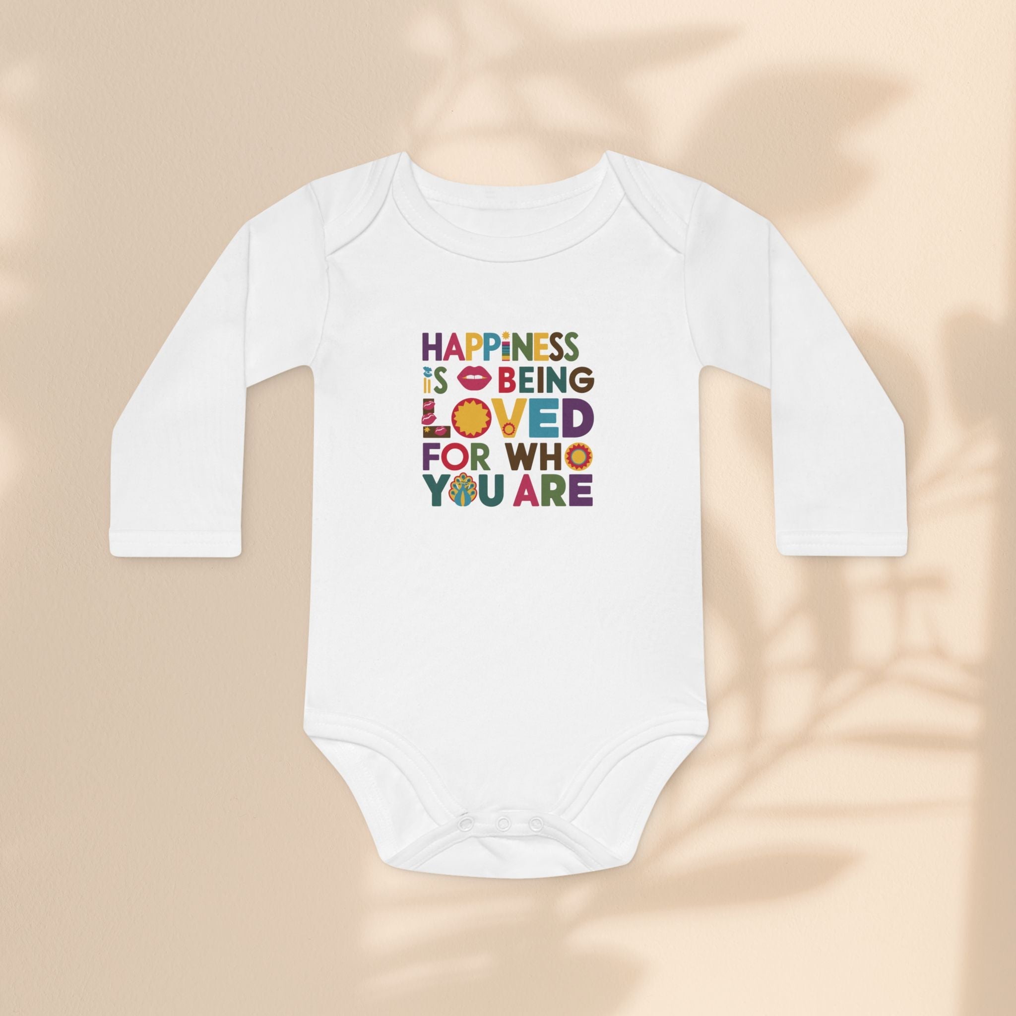 Loved For Who You Are Organic Baby Bodysuit | Baby Gift
