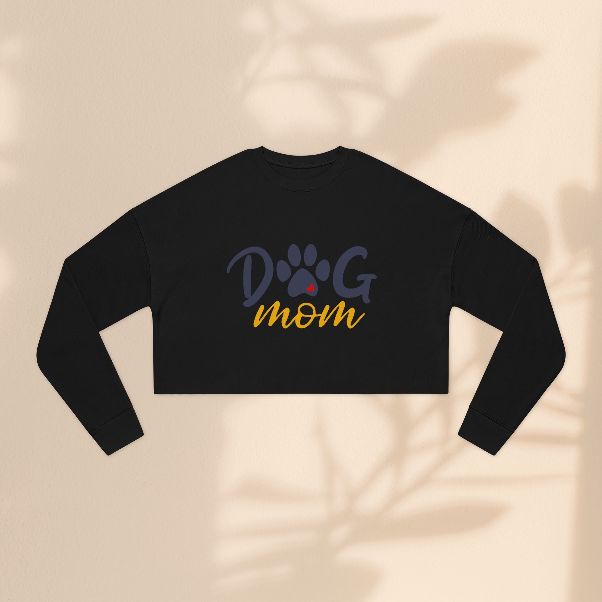 Dog Mom Cropped Sweatshirt - Perfect Gift for Dog Lovers