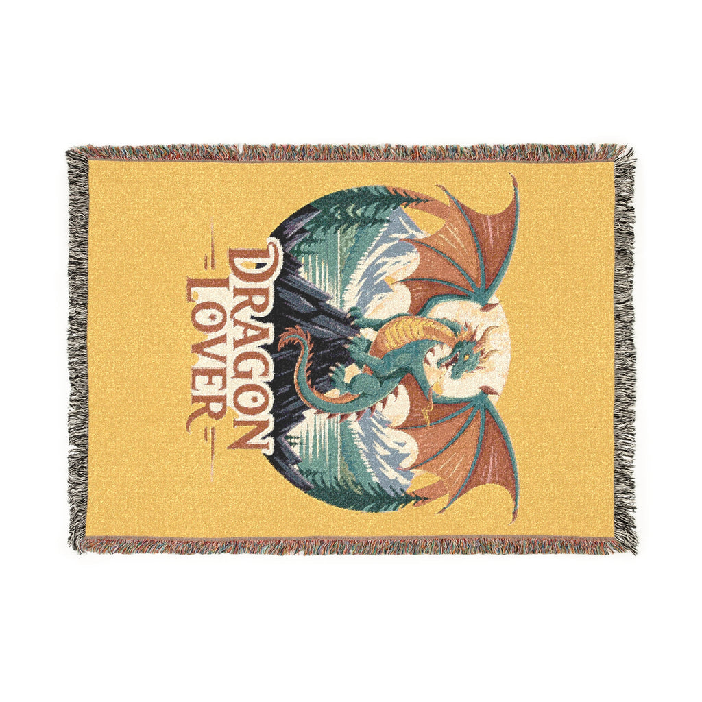 Dragon Lover Woven Blanket – Cozy Fantasy Throw