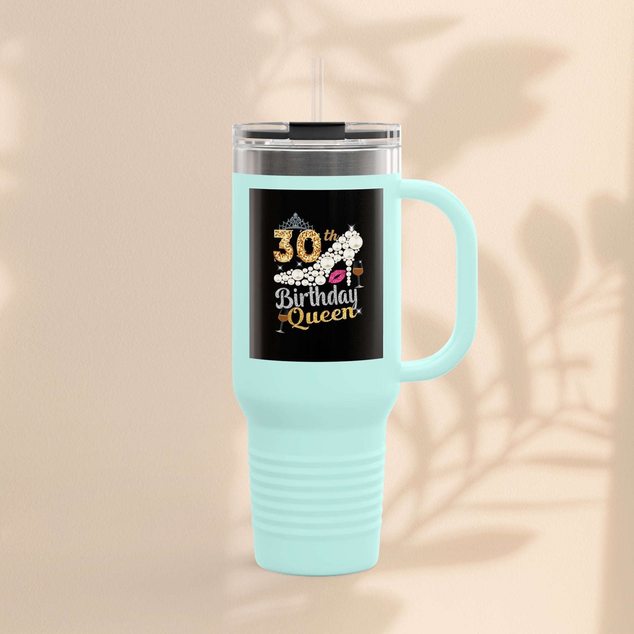 30th Birthday Queen Insulated Travel Mug | 40oz Tumbler for Celebrations, Gifts, and Parties | Stylish Drinkware for Her | Birthday [...]
