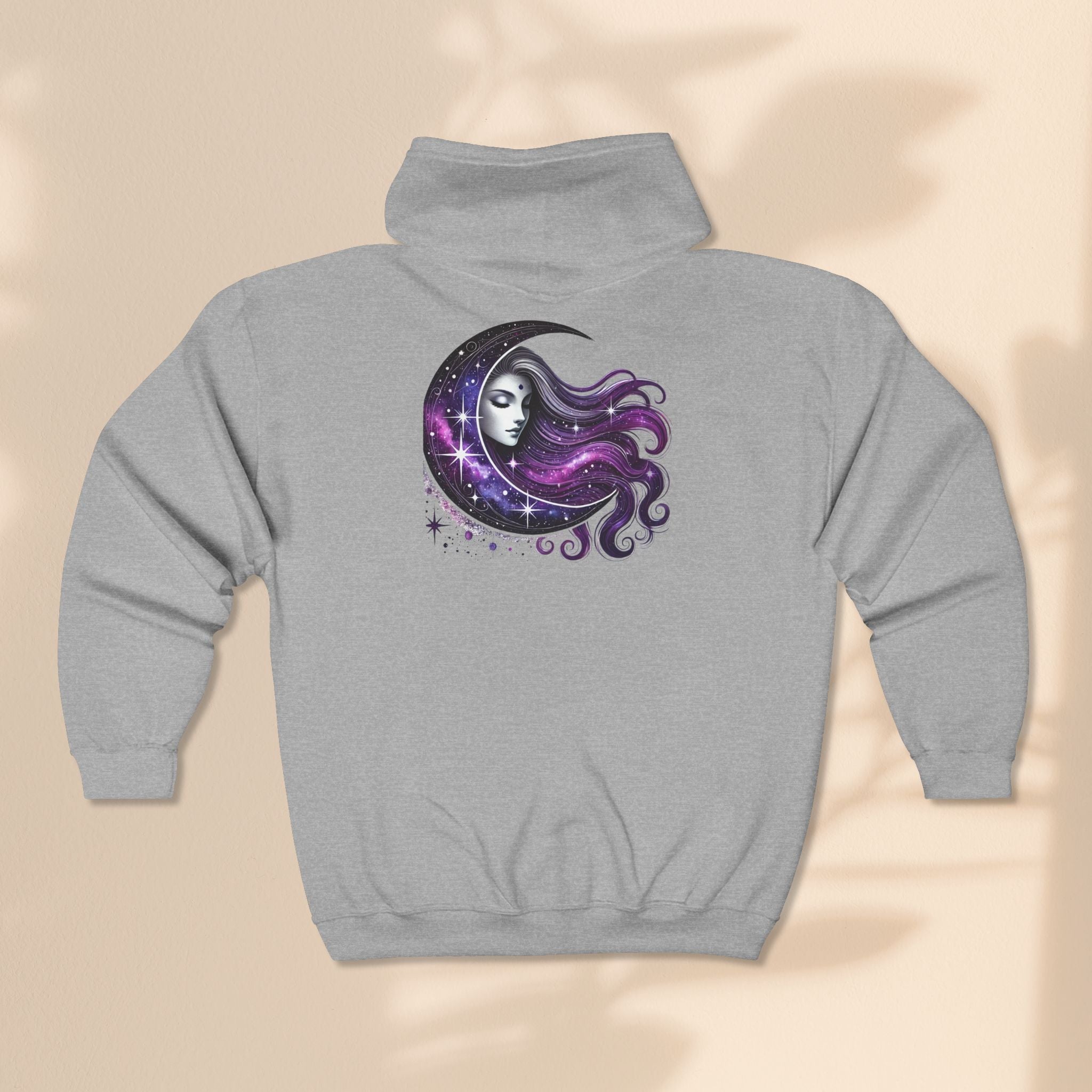 Moon Goddess - Unisex Heavy Blend™ Full Zip Hooded Sweatshirt