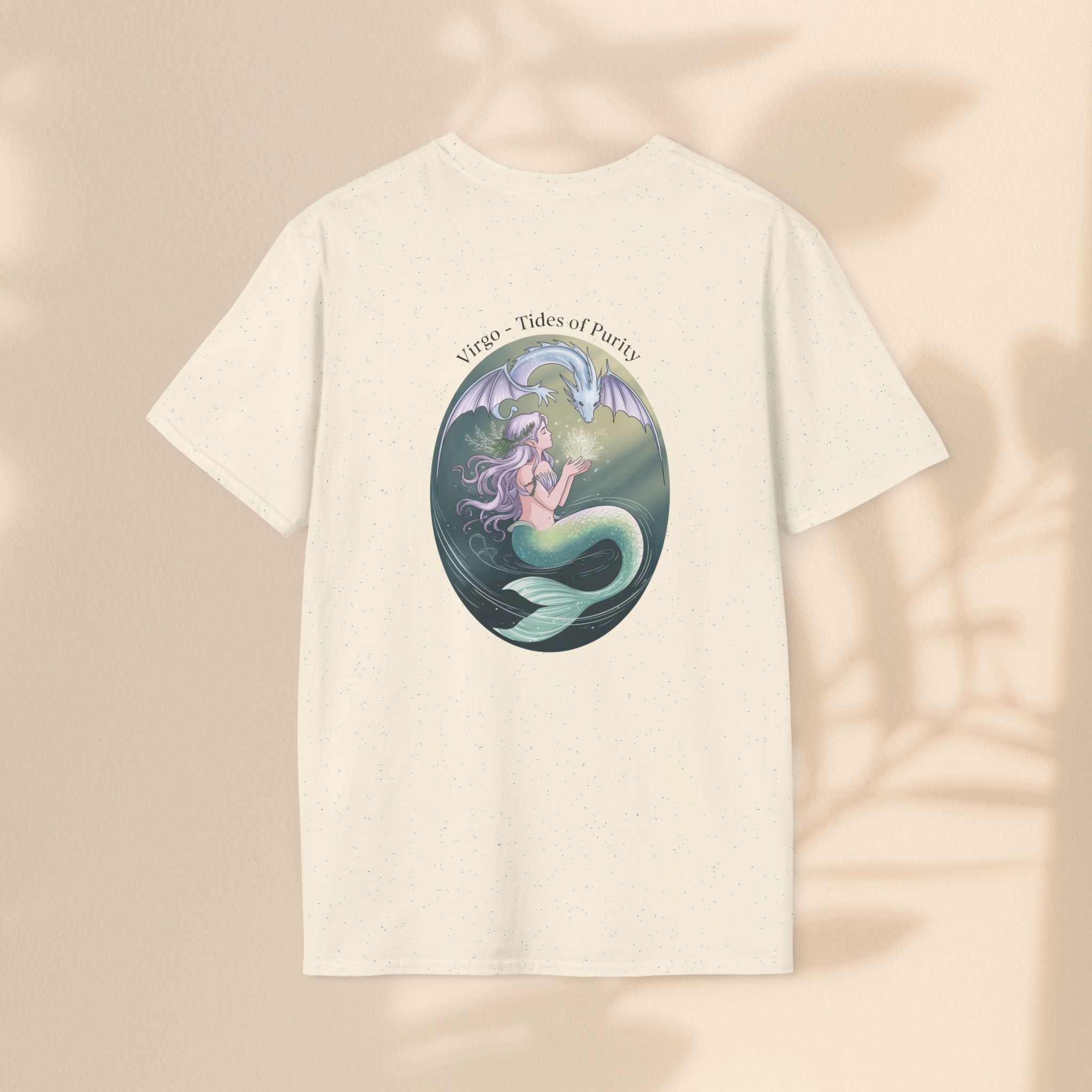 Mermaid Virgo T-Shirt, Ocean Art Tee, Summer Fashion, Gift for Beach Lovers, Sea Creature Apparel