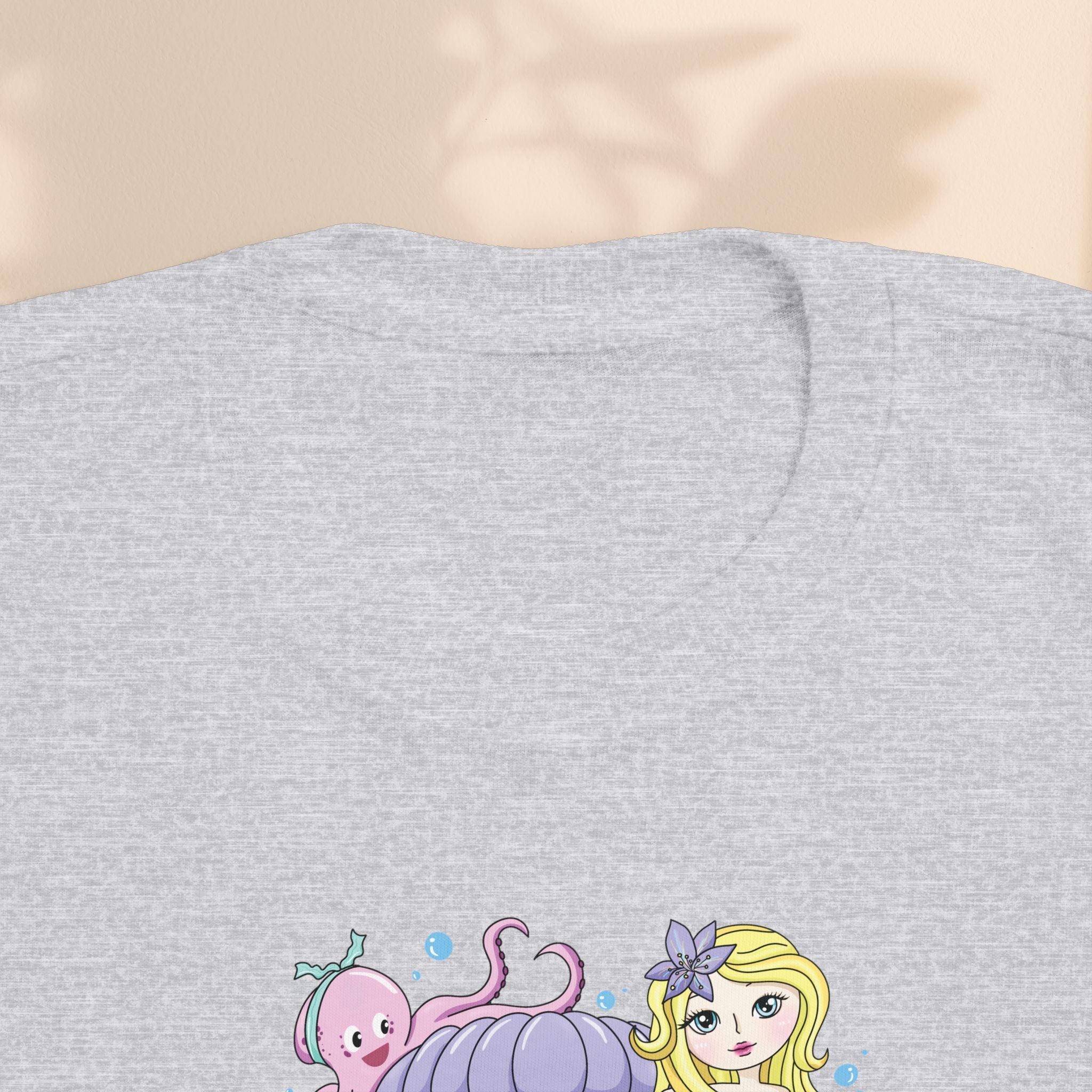 Age 6 Toddler Tee with Mermaid & Octopus Design - Birthday Celebration
