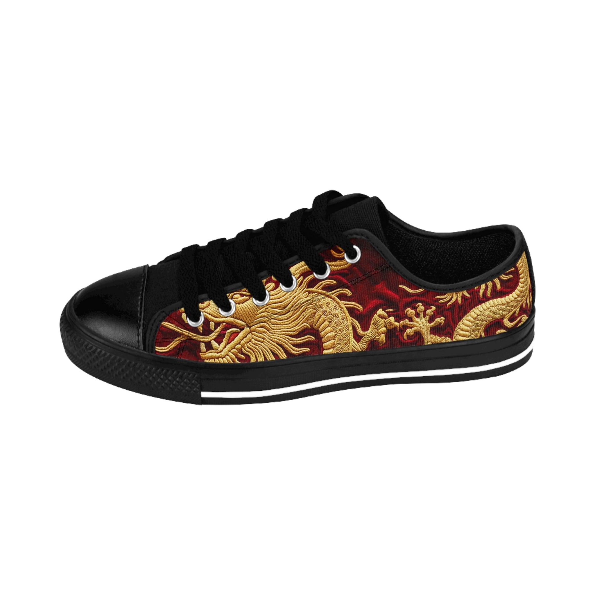 Golden Chinese Dragon Sneakers