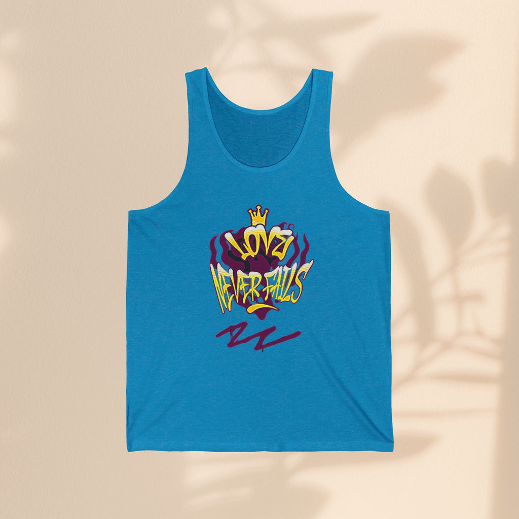 Love Never Fails – Unisex Jersey Tank