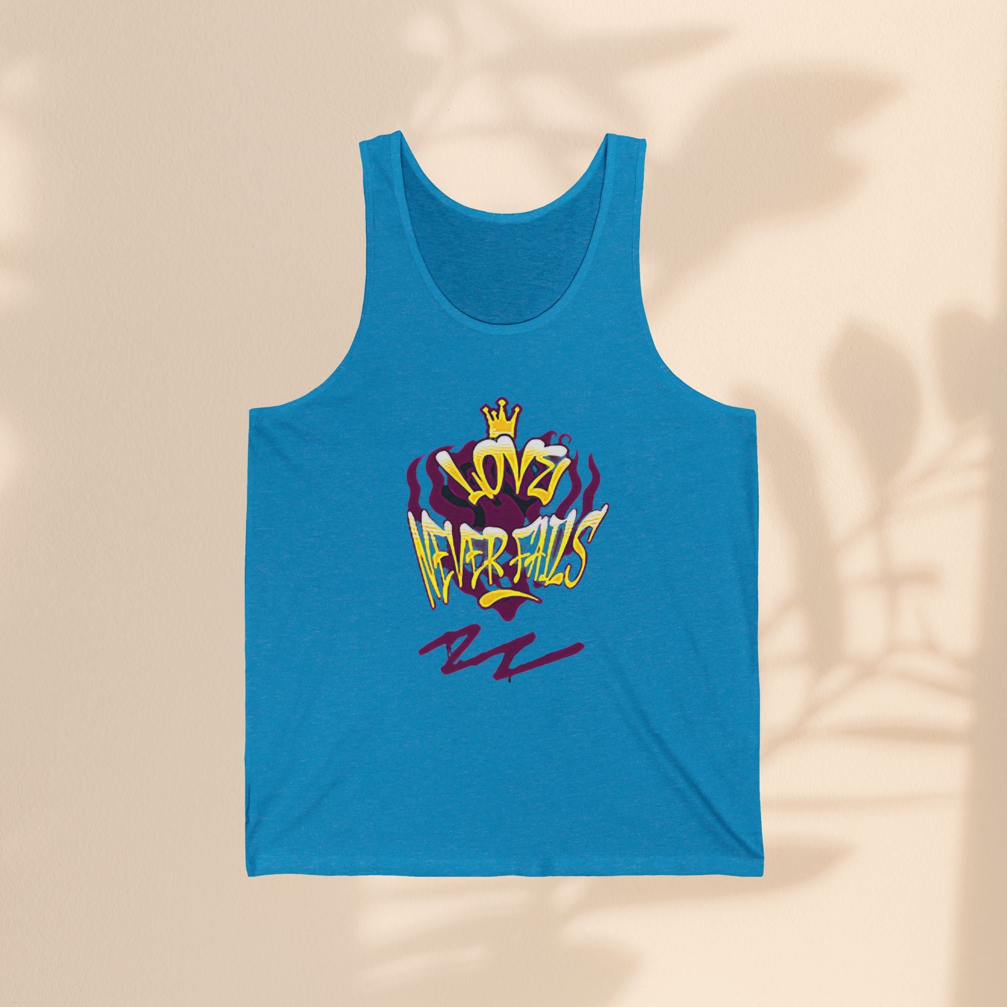 Love Never Fails – Unisex Jersey Tank