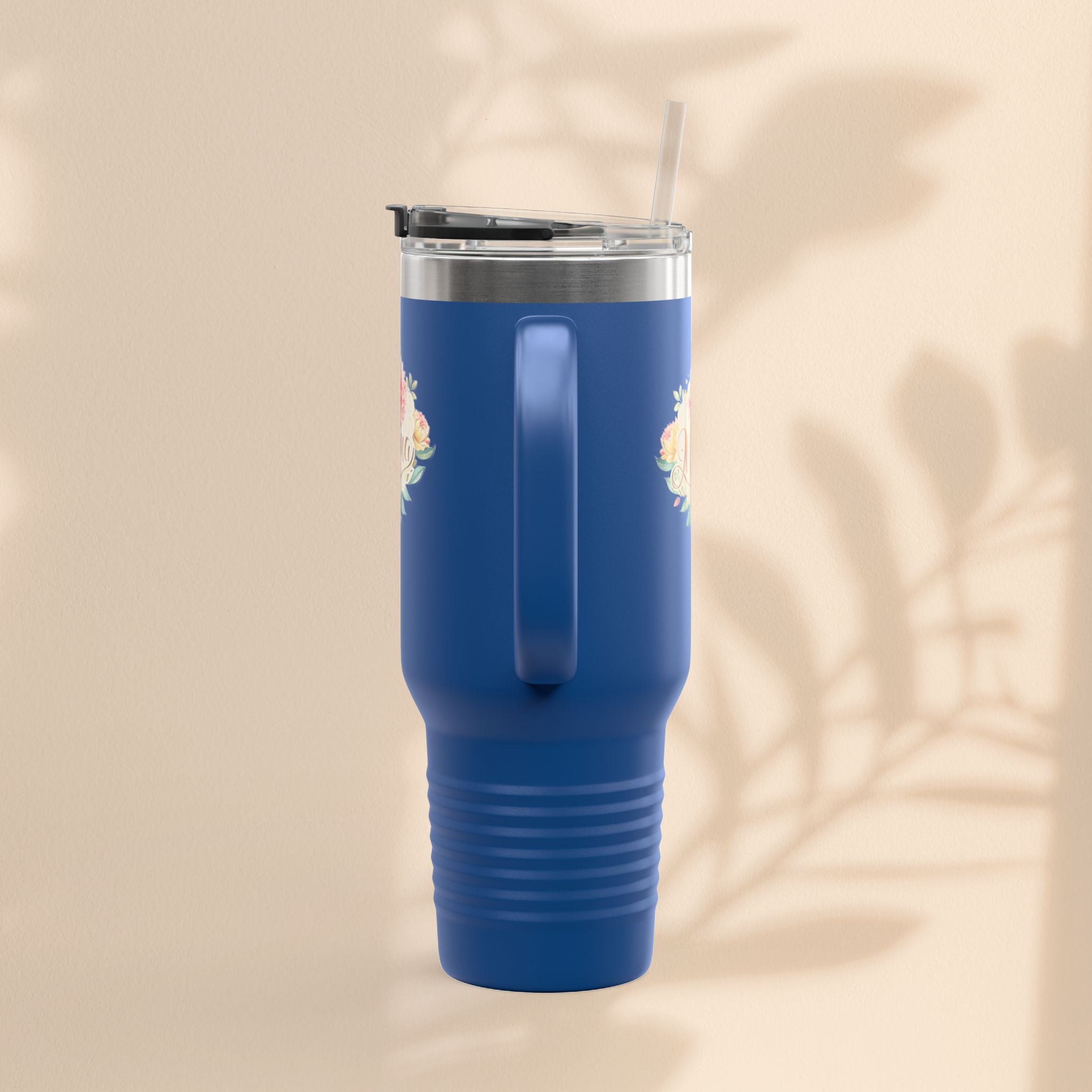 Floral Insulated Travel Mug for Moms - 40oz