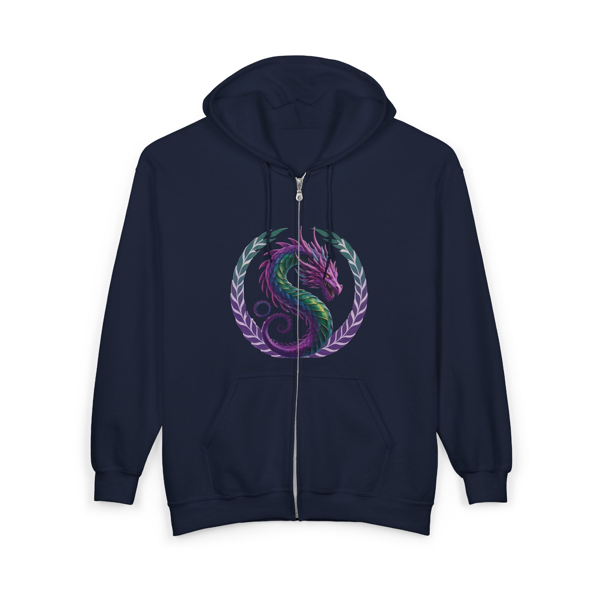 Dragon's Heart - Unisex Heavy Blend™ Full Zip Hooded Sweatshirt