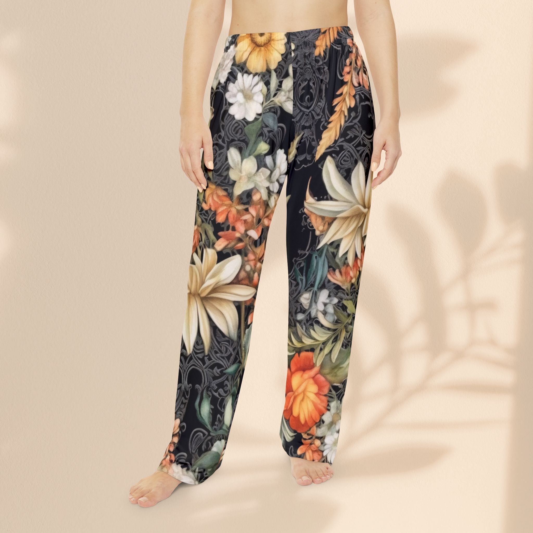 Floral Women’s Pajama Pants - Cozy Lounge Wear, Sleep Pants, Gift for Her, Floral Pattern Sleepwear, Relaxation Essentials