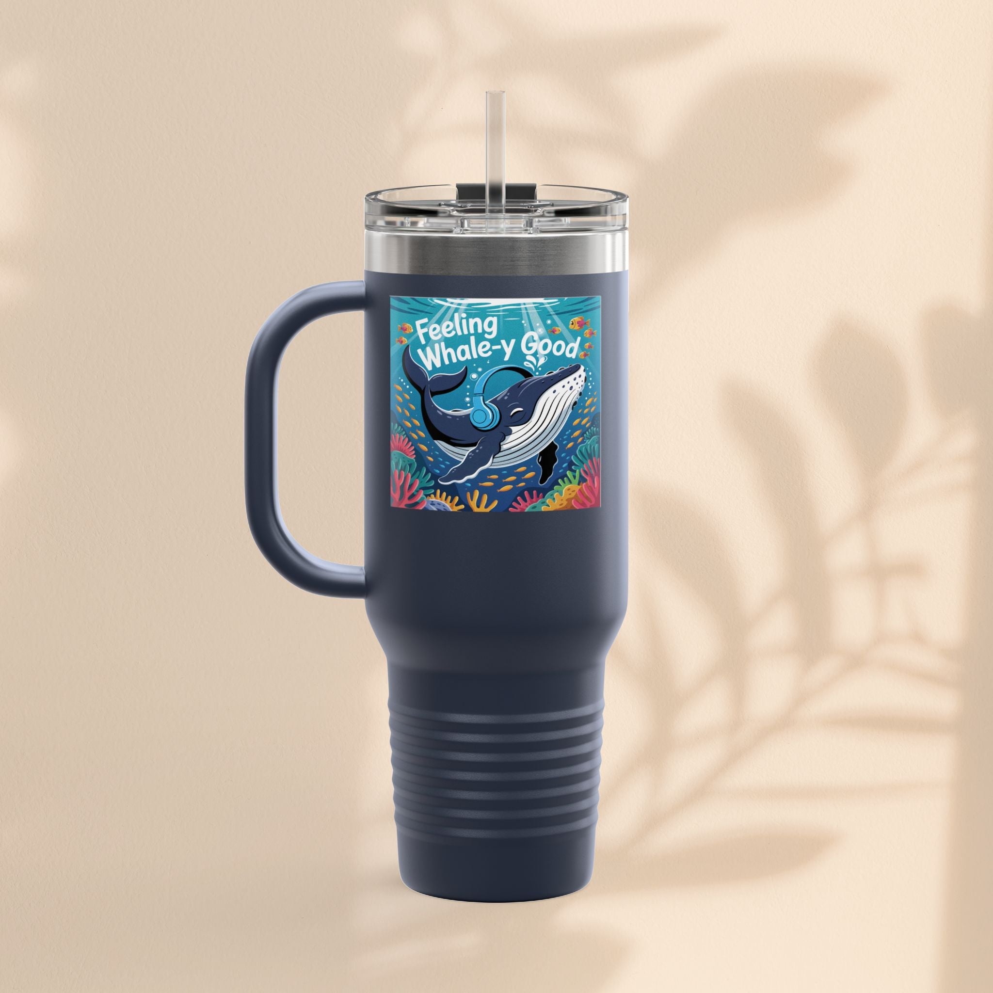 Feeling Whaley Good Insulated Travel Mug, 40oz