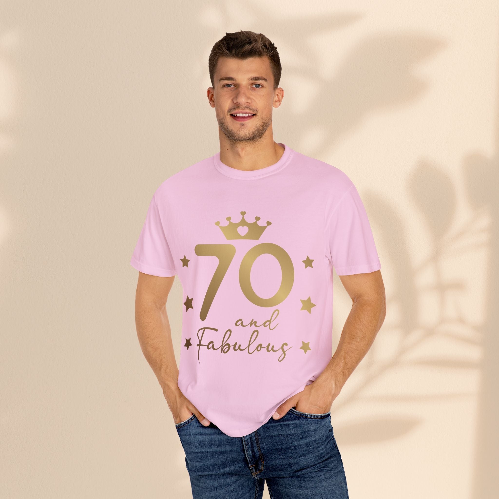 70 and Fabulous Unisex Garment-Dyed T-shirt | Birthday Celebration Tee, Gift for 70th Birthday, Vintage Style Shirt, Fun Party Wear, [...]