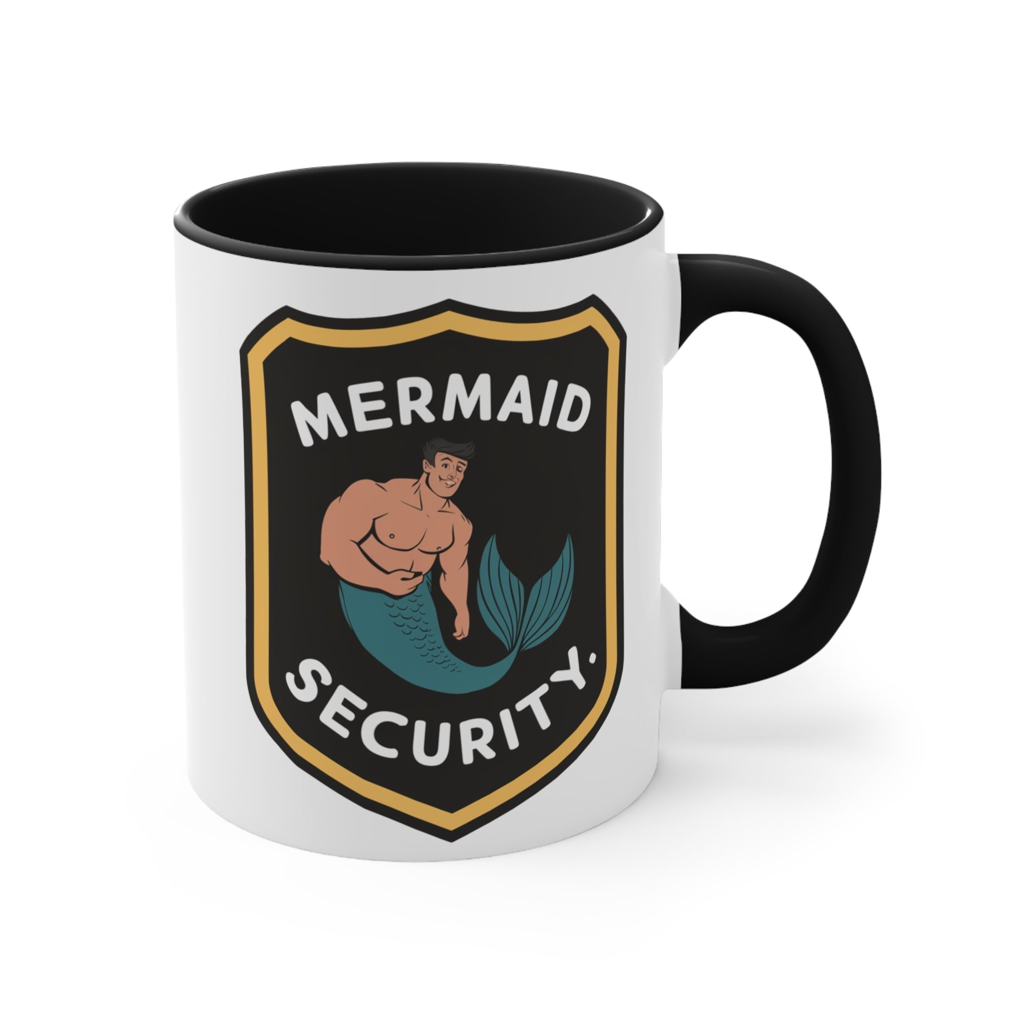 Mermaid Security Accent Mug – Funny Ocean Gift