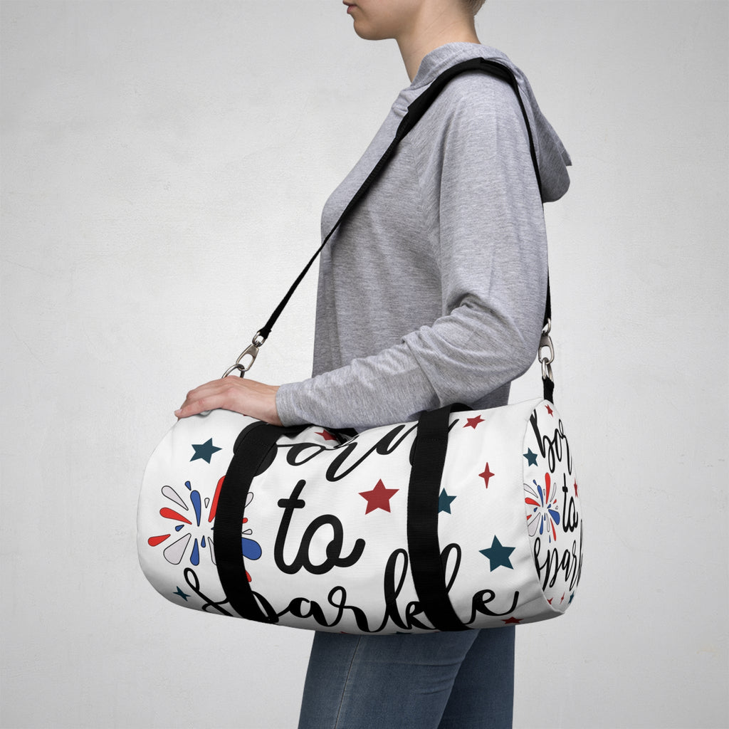 Born to Sparkle Duffel Bag – Stylish Gym and Travel Bag